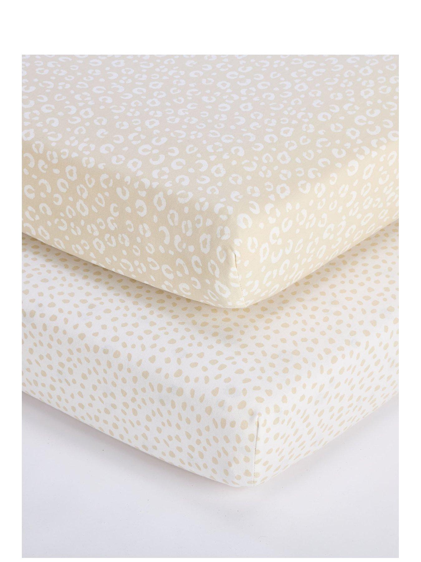 Image 2 of 5 of Tutti Bambini Cot Bed Fitted Sheets 2 Pack - Love Cats