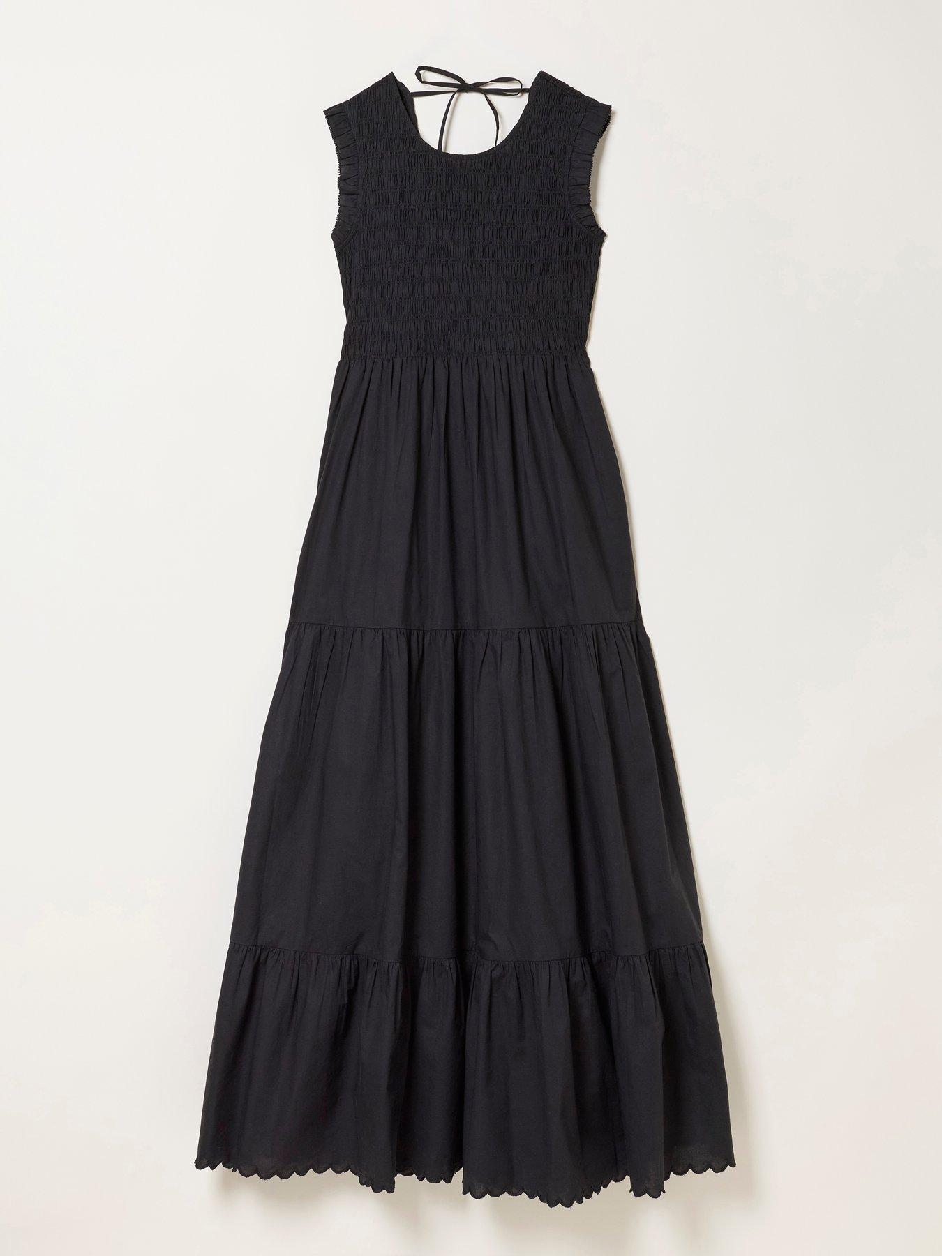 Image 7 of 7 of FatFace Anais Sleeveless Maxi Dress &nbsp;- Black
