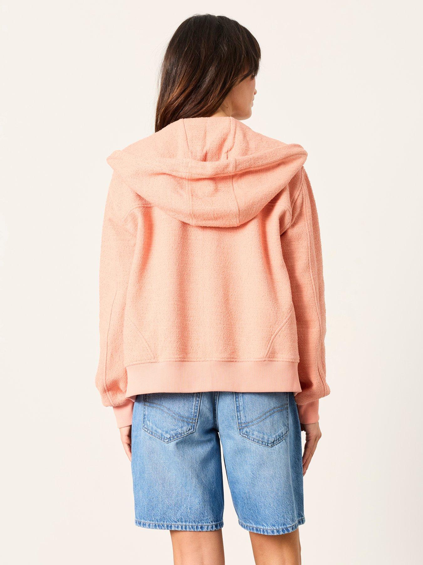 Image 2 of 6 of FatFace Flora Zip Thru Jacket - Pink