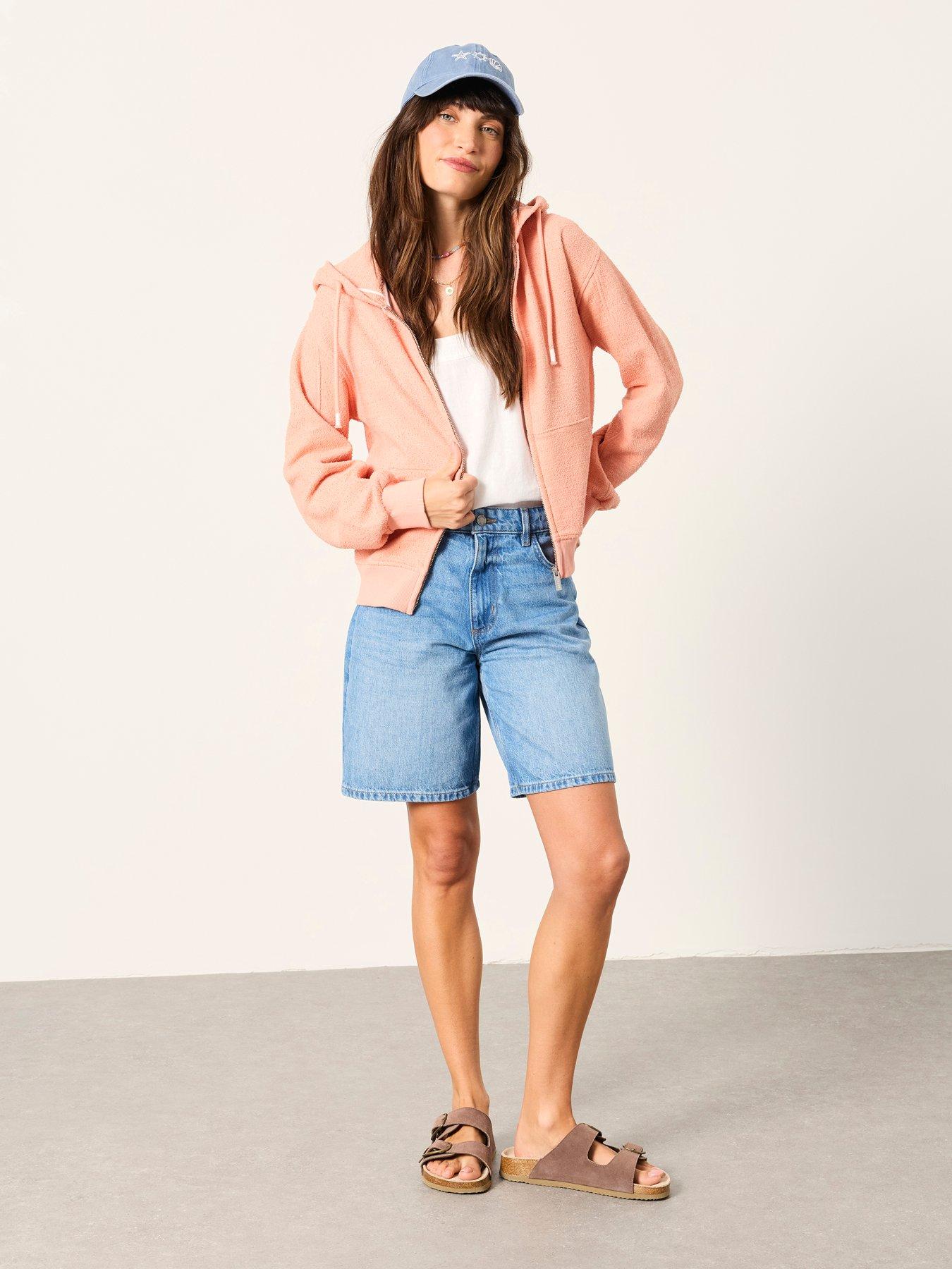 Image 3 of 6 of FatFace Flora Zip Thru Jacket - Pink