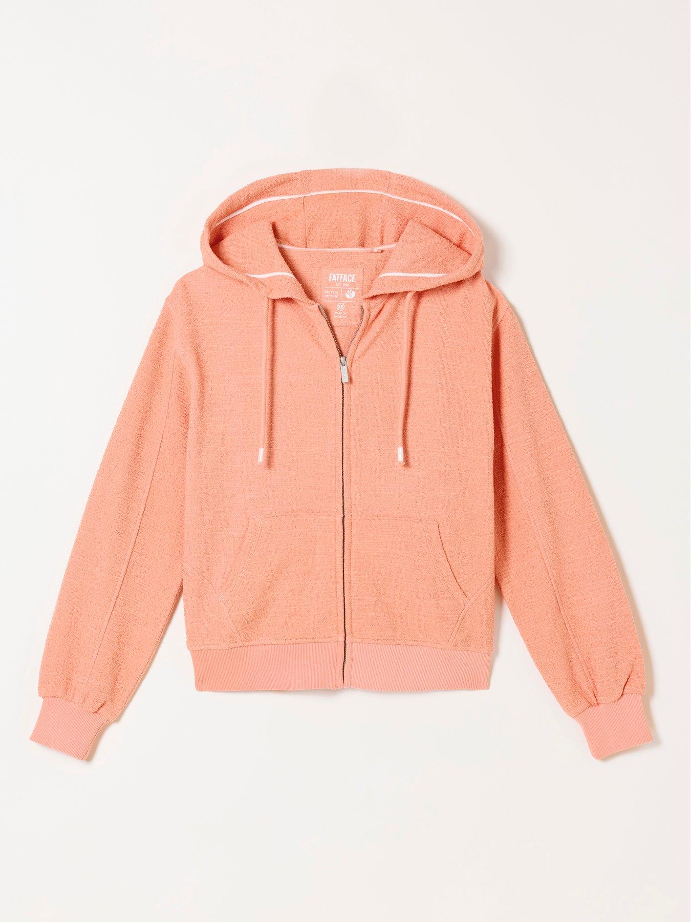 Image 6 of 6 of FatFace Flora Zip Thru Jacket - Pink