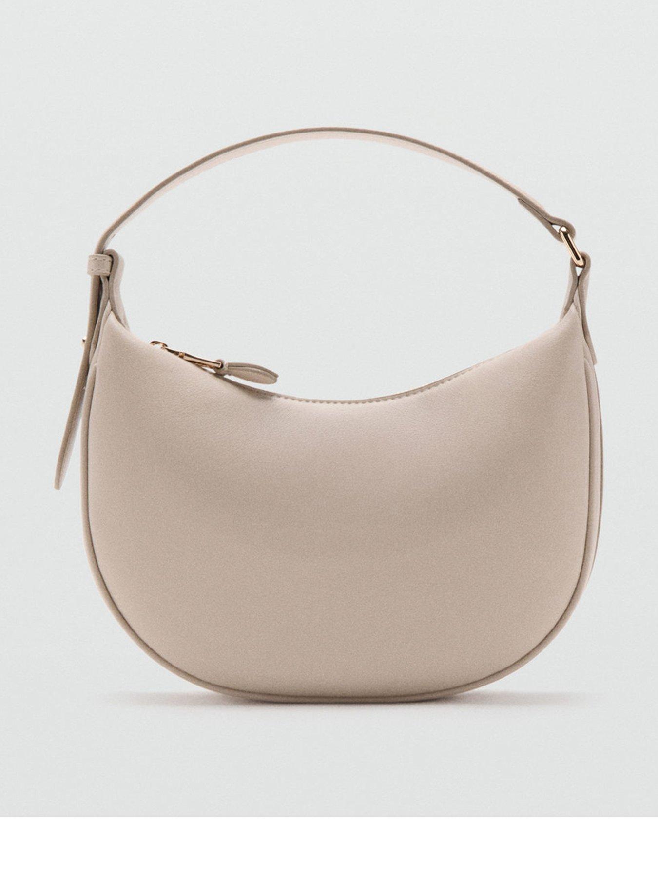 Mango Oval Hand Bag - White