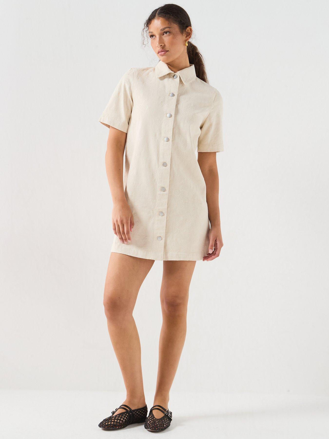 jdy denim dress JDY Denim dress in medium blue denim