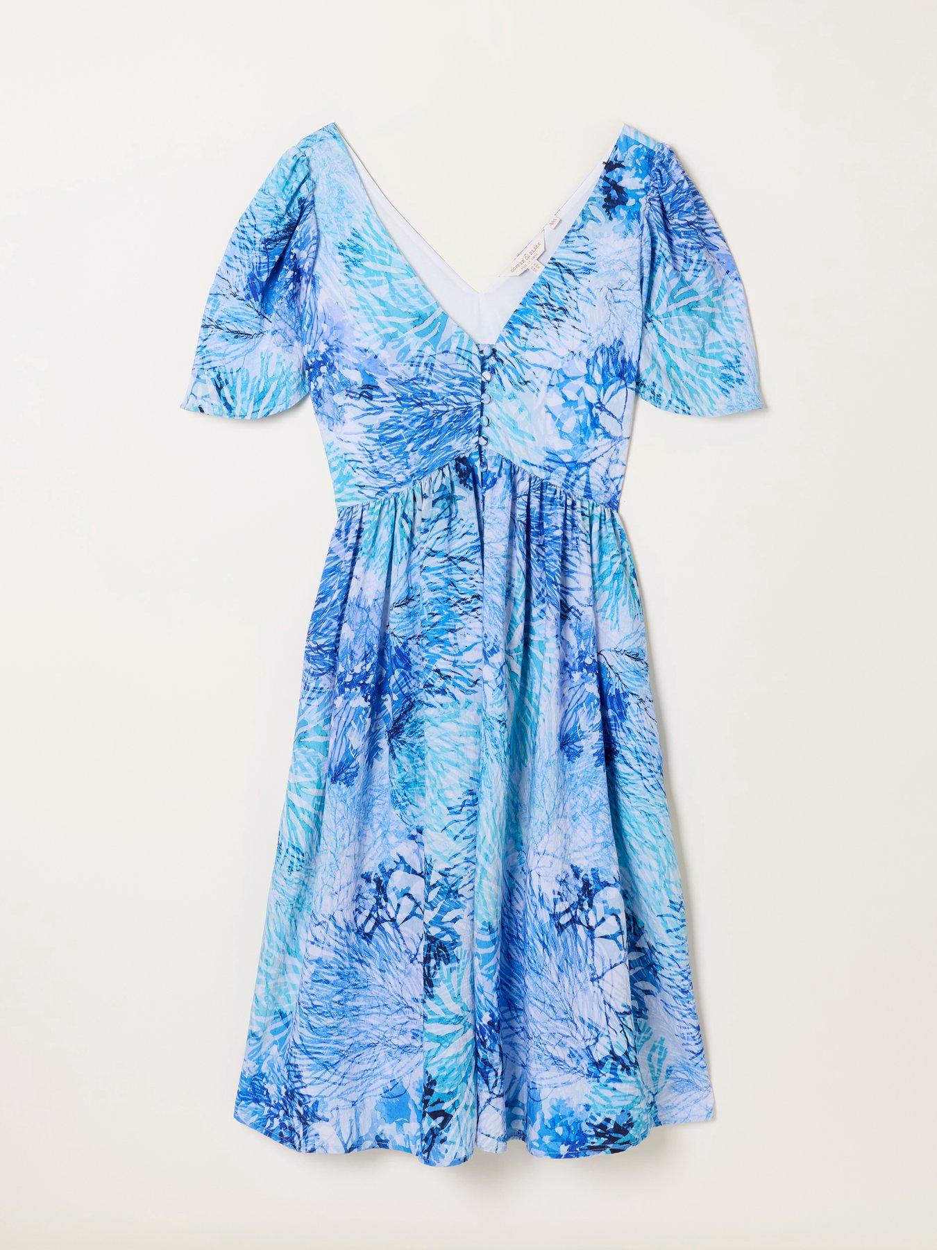 Image 5 of 5 of FatFace Rosie Dress - Blue