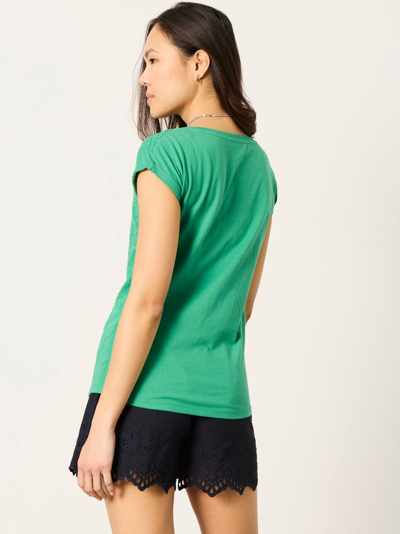 Image 2 of 6 of FatFace Palm Tree T-Shirt - Green
