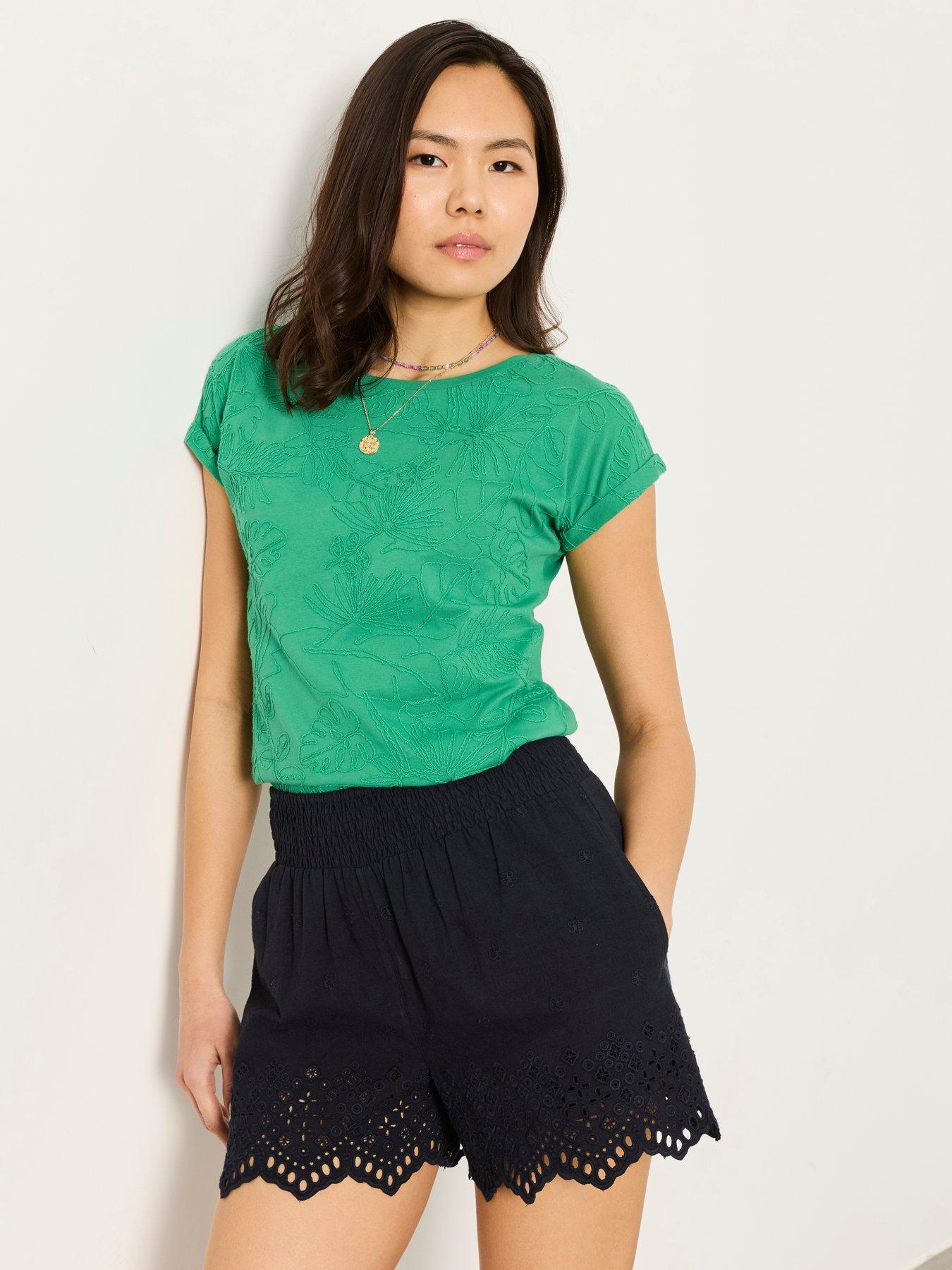 Image 3 of 6 of FatFace Palm Tree T-Shirt - Green