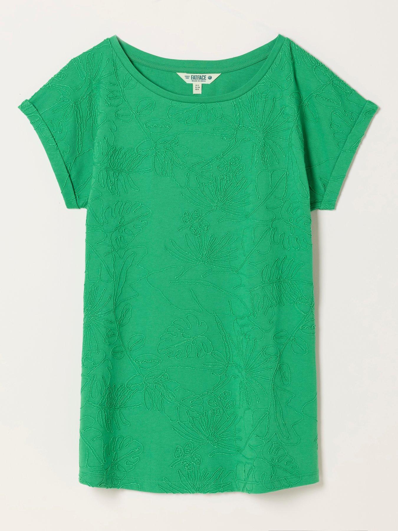 Image 6 of 6 of FatFace Palm Tree T-Shirt - Green