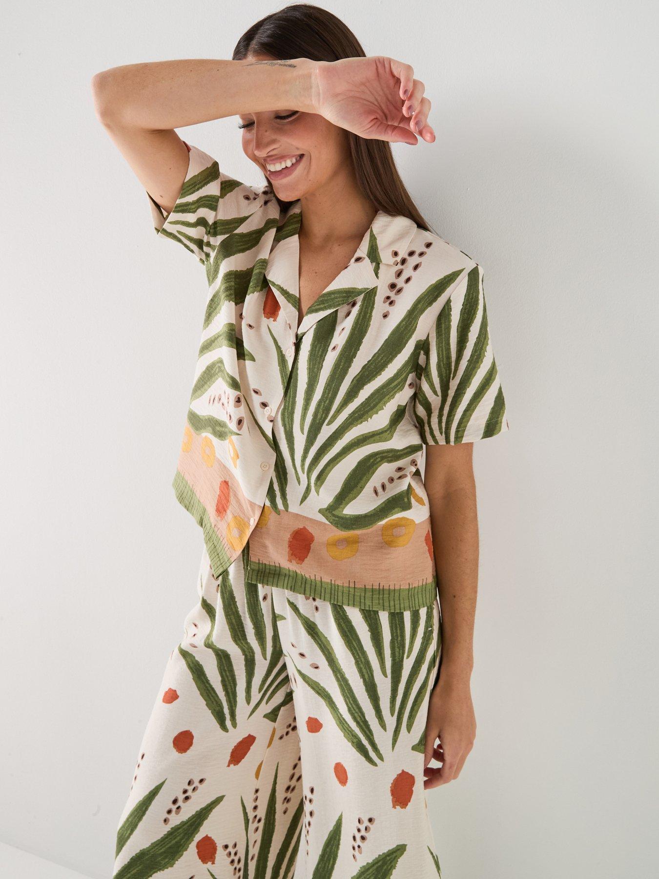 JDY Nellie S/s Loose Shirt, Sandshell, Size S, Women