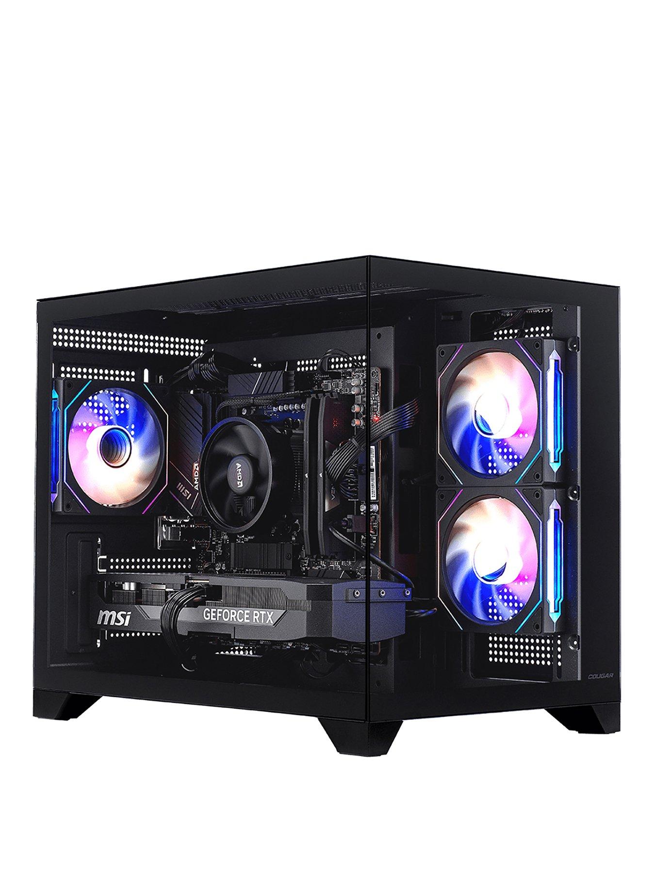 Image 1 of 6 of Stormforce Carbon AMD Ryzen 5, 16GB RAM, 1TB SSD, GeForce RTX 3050, Gaming Desktop