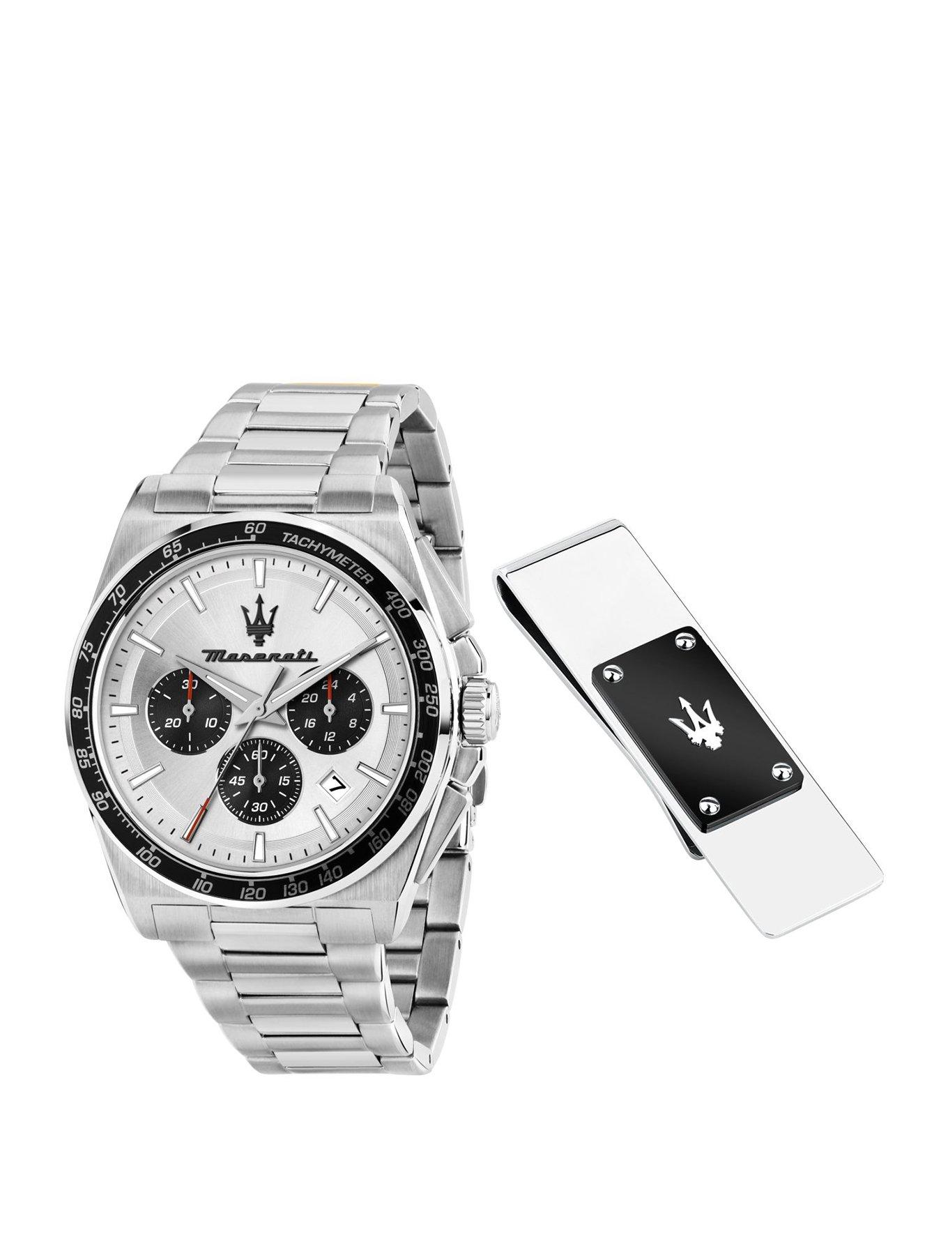 Maserati Velocit 43mm Chro Silver Dial Ss Br+Jew