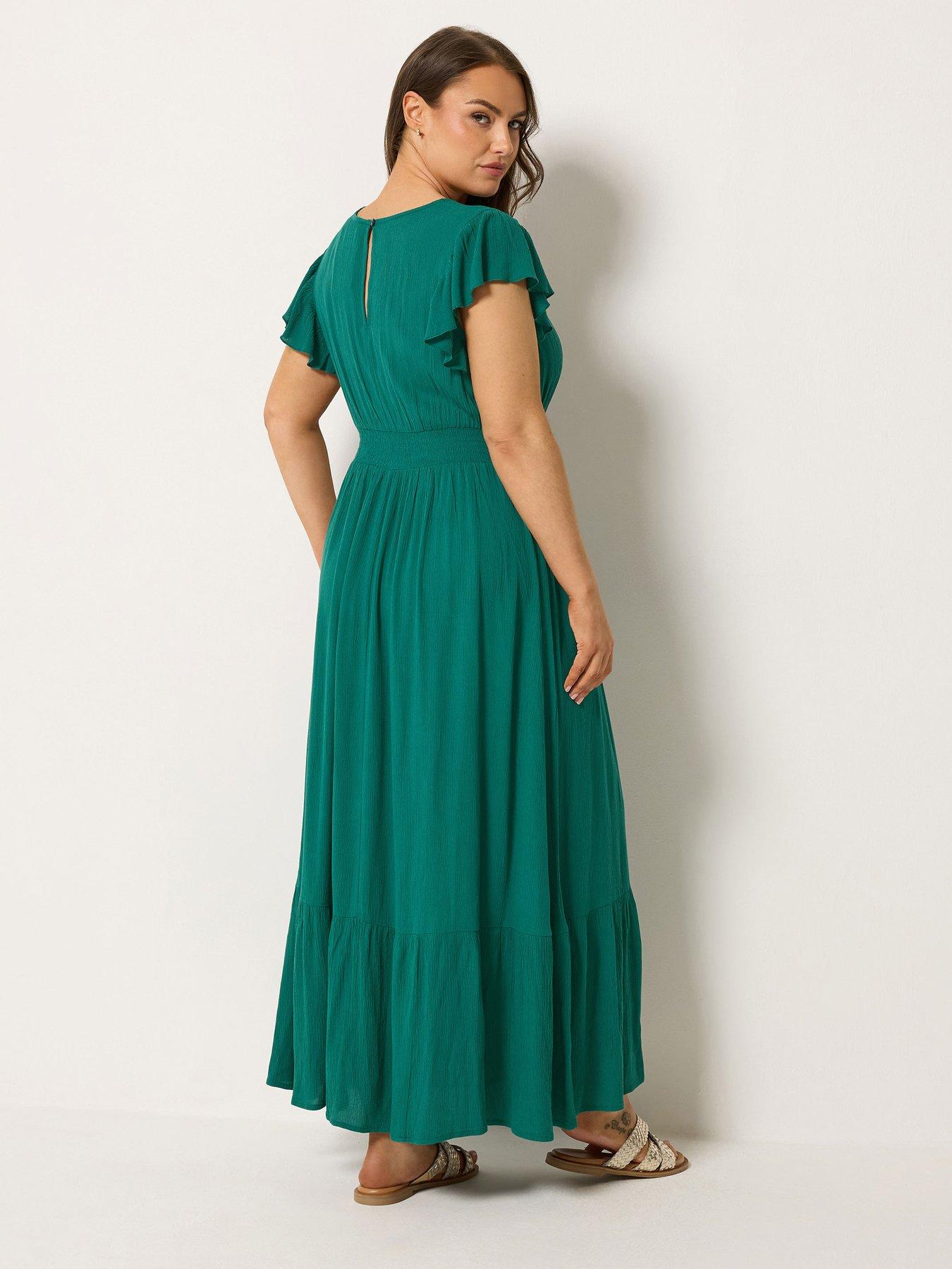 green dress pink hair Curve-Hugging Midi Delight Bodycon Dress – Selfyy main image 0