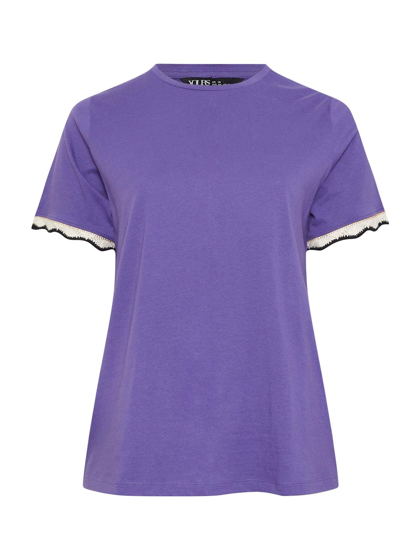 Image 5 of 5 of Yours Curve Trim T-shirt