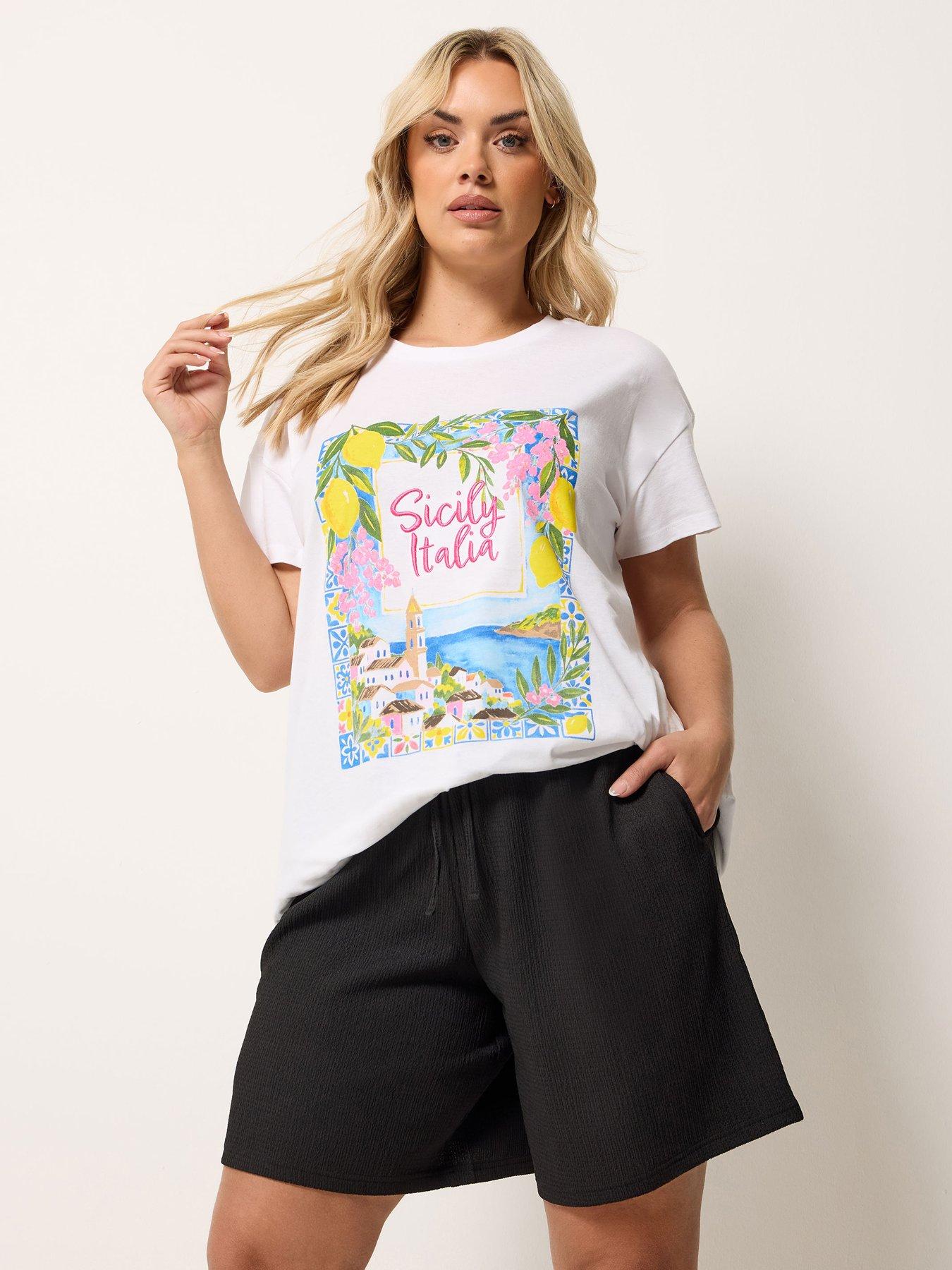 Image 1 of 5 of Yours Curve Textu Short Co-ord