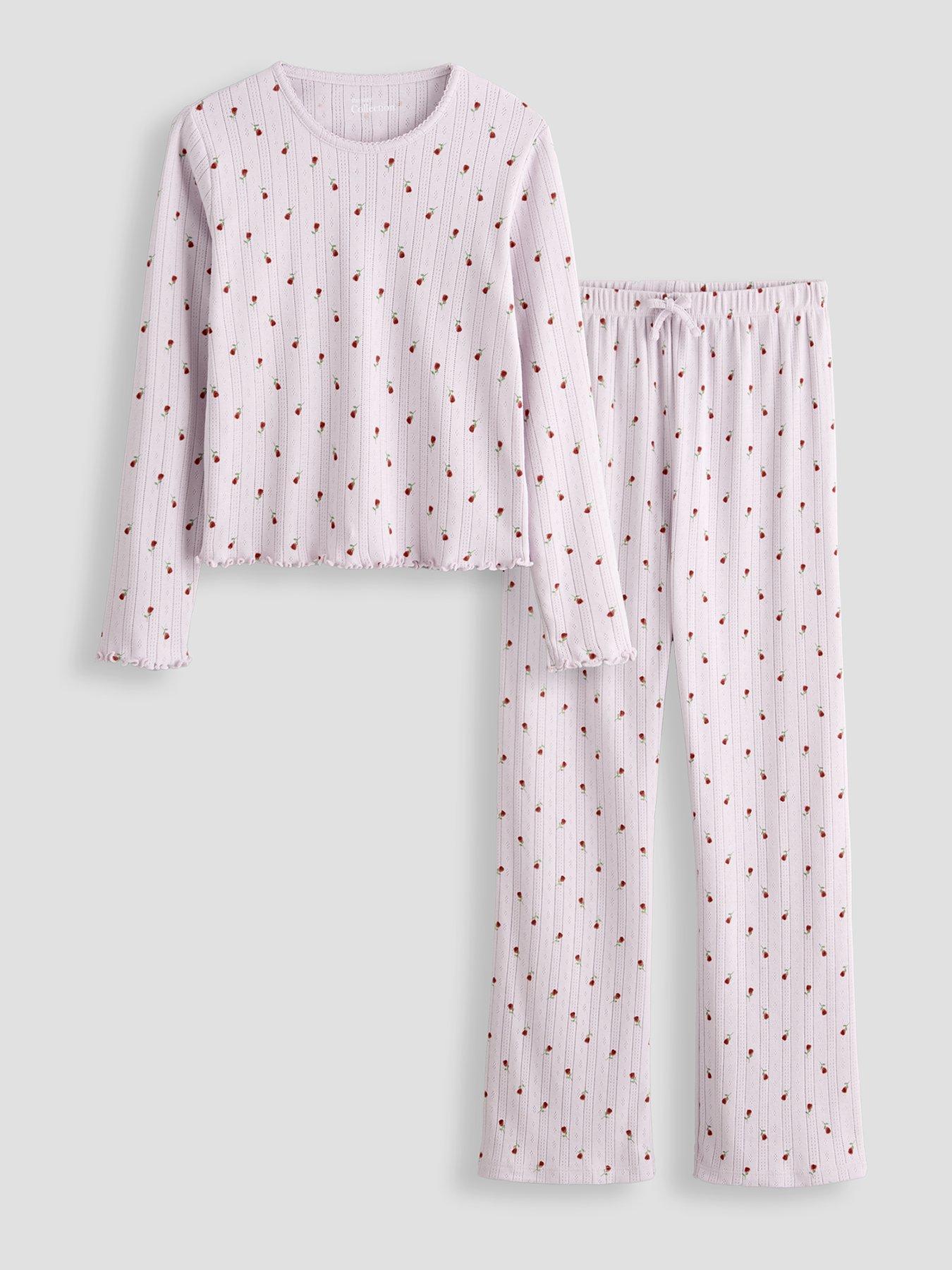 Image 1 of 4 of The Very Collection Girls Pointelle Pyjama