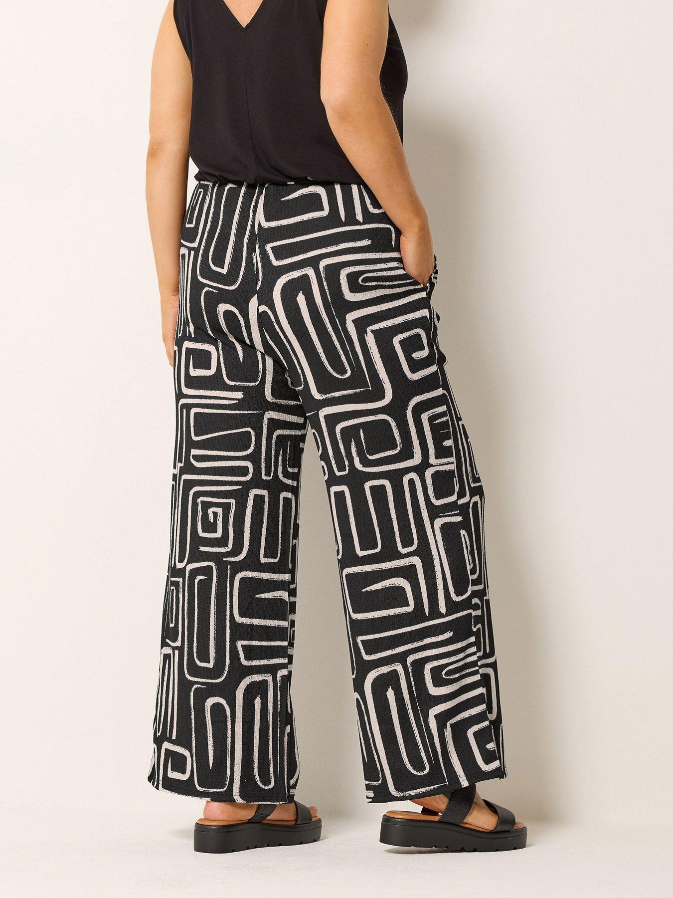 Image 2 of 5 of Yours Curve Crinkle Wide Leg Co Ord