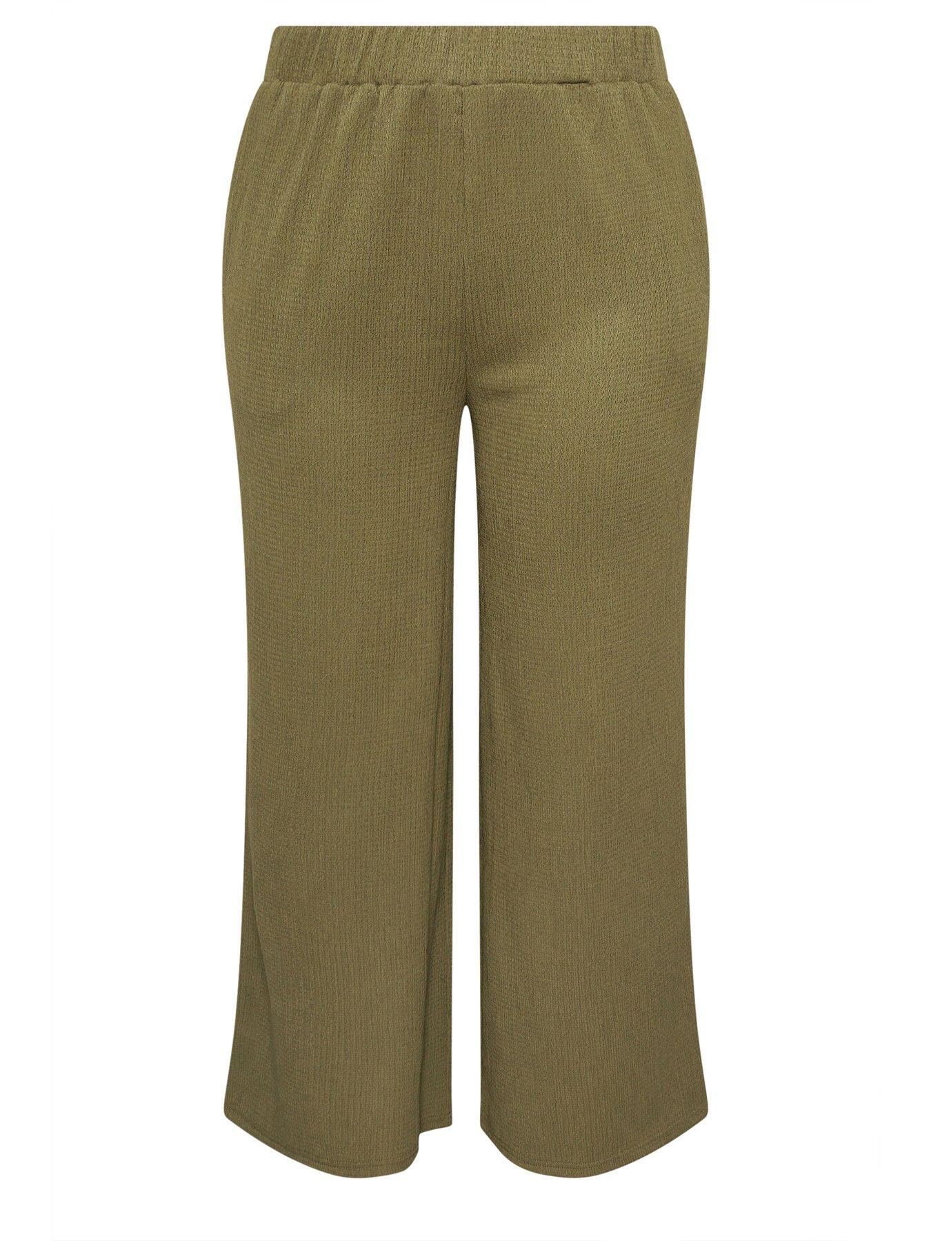 Image 5 of 5 of Yours Curve Textu Jersey Wide Leg Co-ord