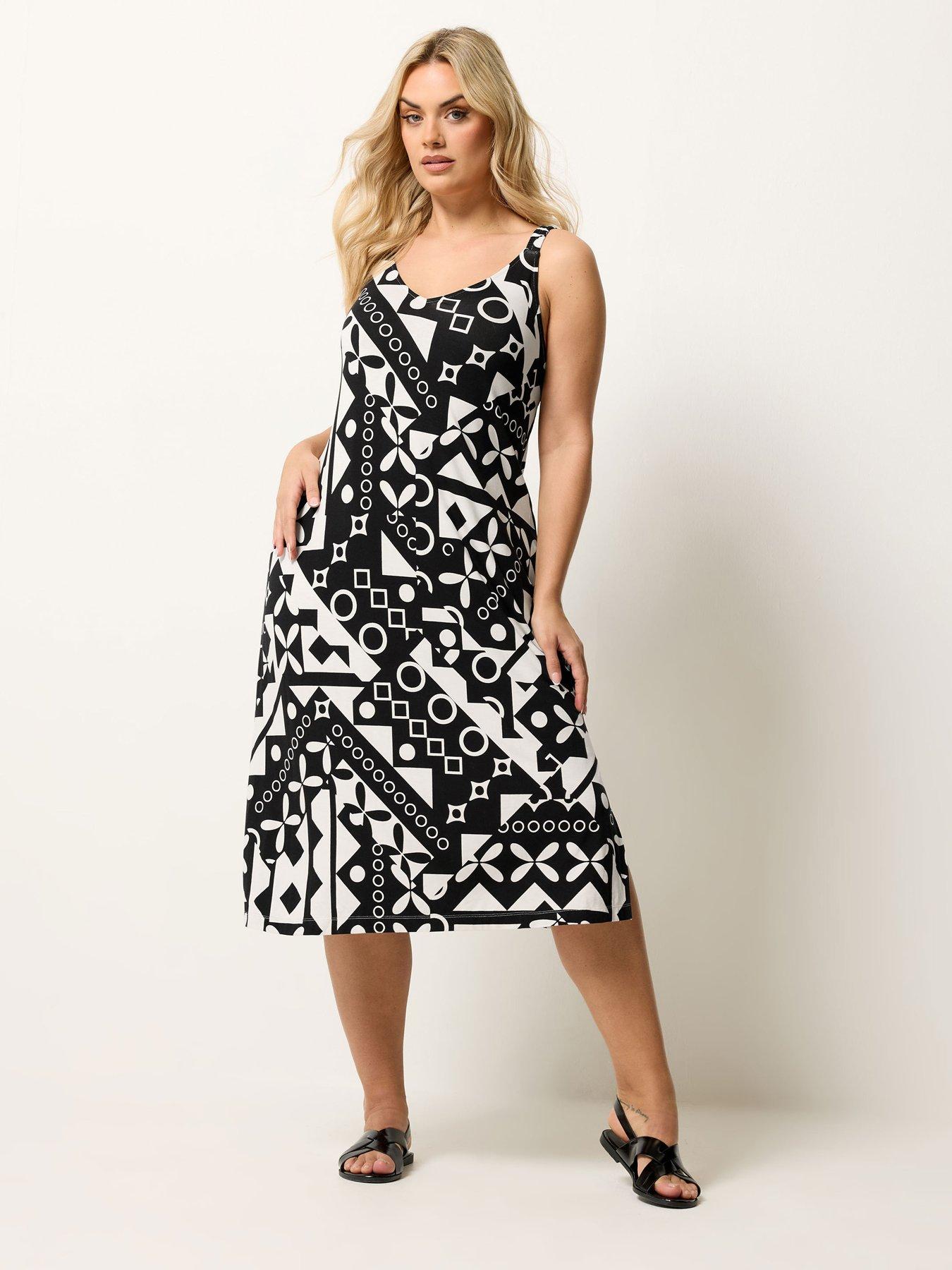 Yours Curve Throw On Beach Dress - Black