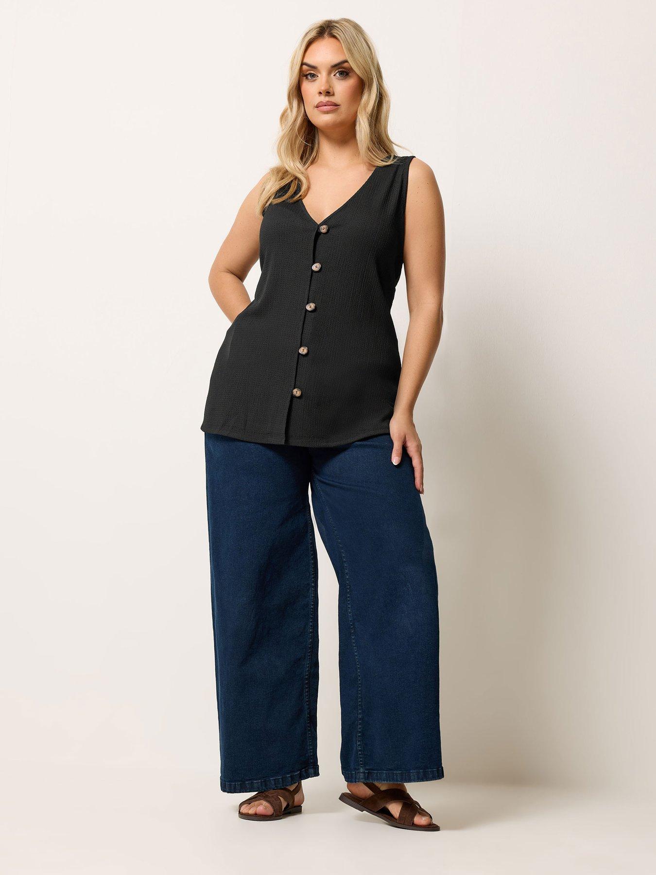 Image 3 of 5 of Yours Curve Textured Co Ord Waistcoat