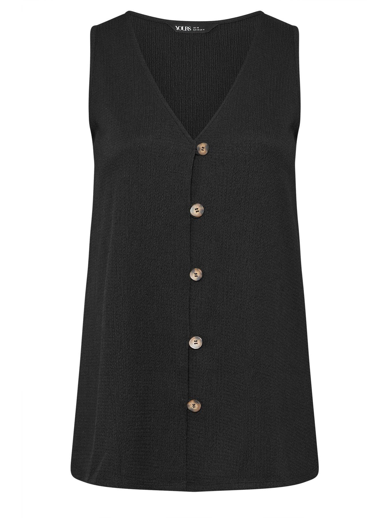 Image 5 of 5 of Yours Curve Textured Co Ord Waistcoat