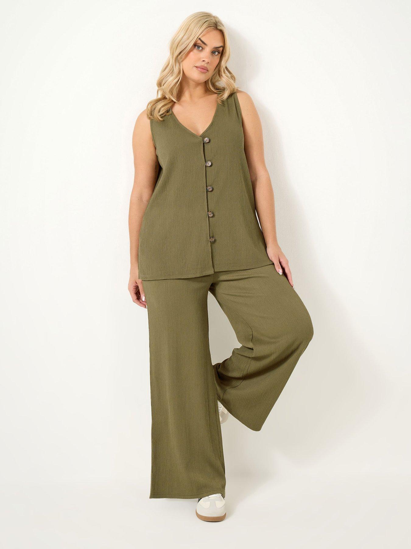 Image 3 of 5 of Yours Curve Textured Co Ord Waistcoat