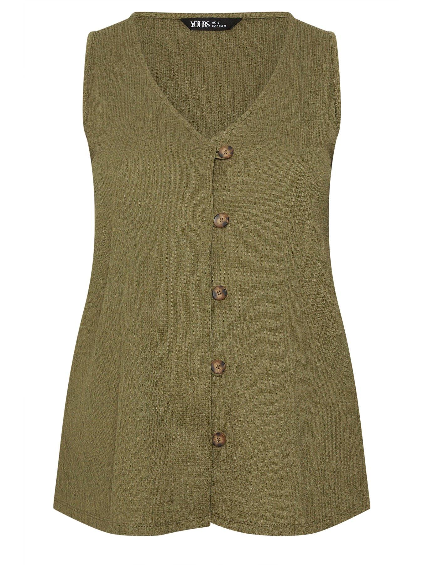 Image 5 of 5 of Yours Curve Textured Co Ord Waistcoat