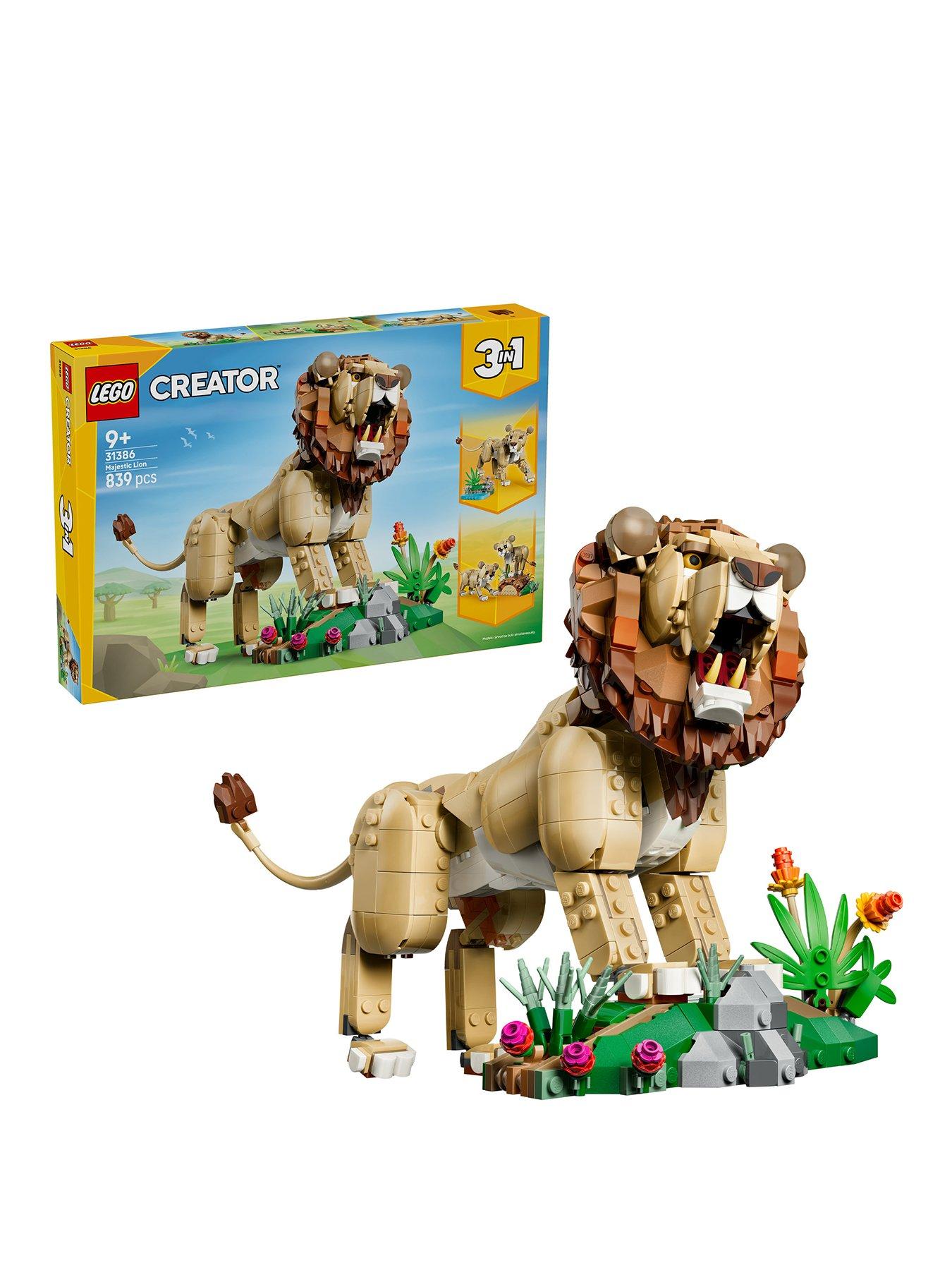 LEGO Creator 3 in 1 Wild Animals: Majestic Lion Toy 31386