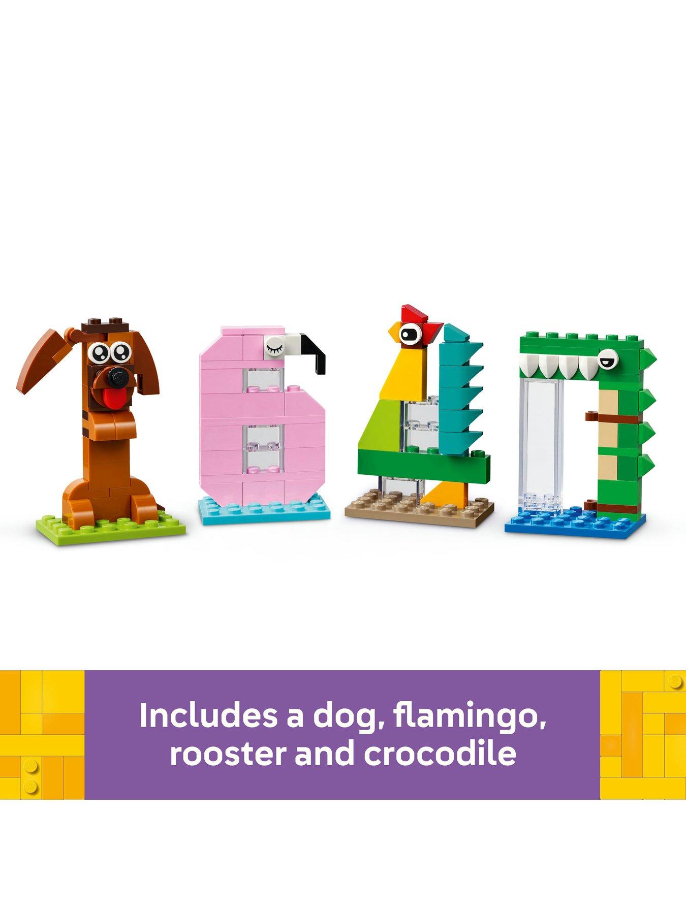 Image 5 of 8 of LEGO Birthday Numbers - Cake Topper with Animal Toys 40807