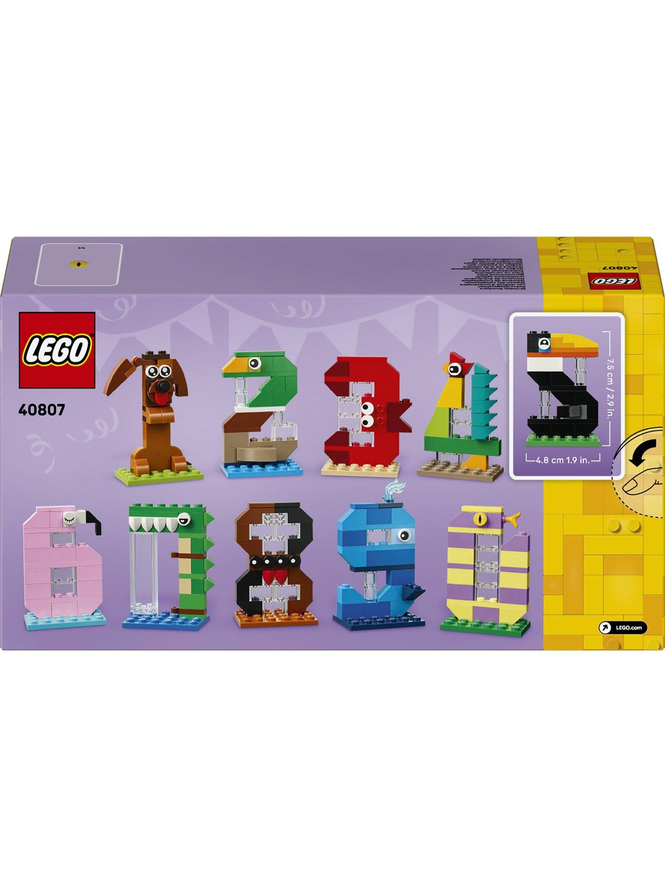 Image 7 of 8 of LEGO Birthday Numbers - Cake Topper with Animal Toys 40807
