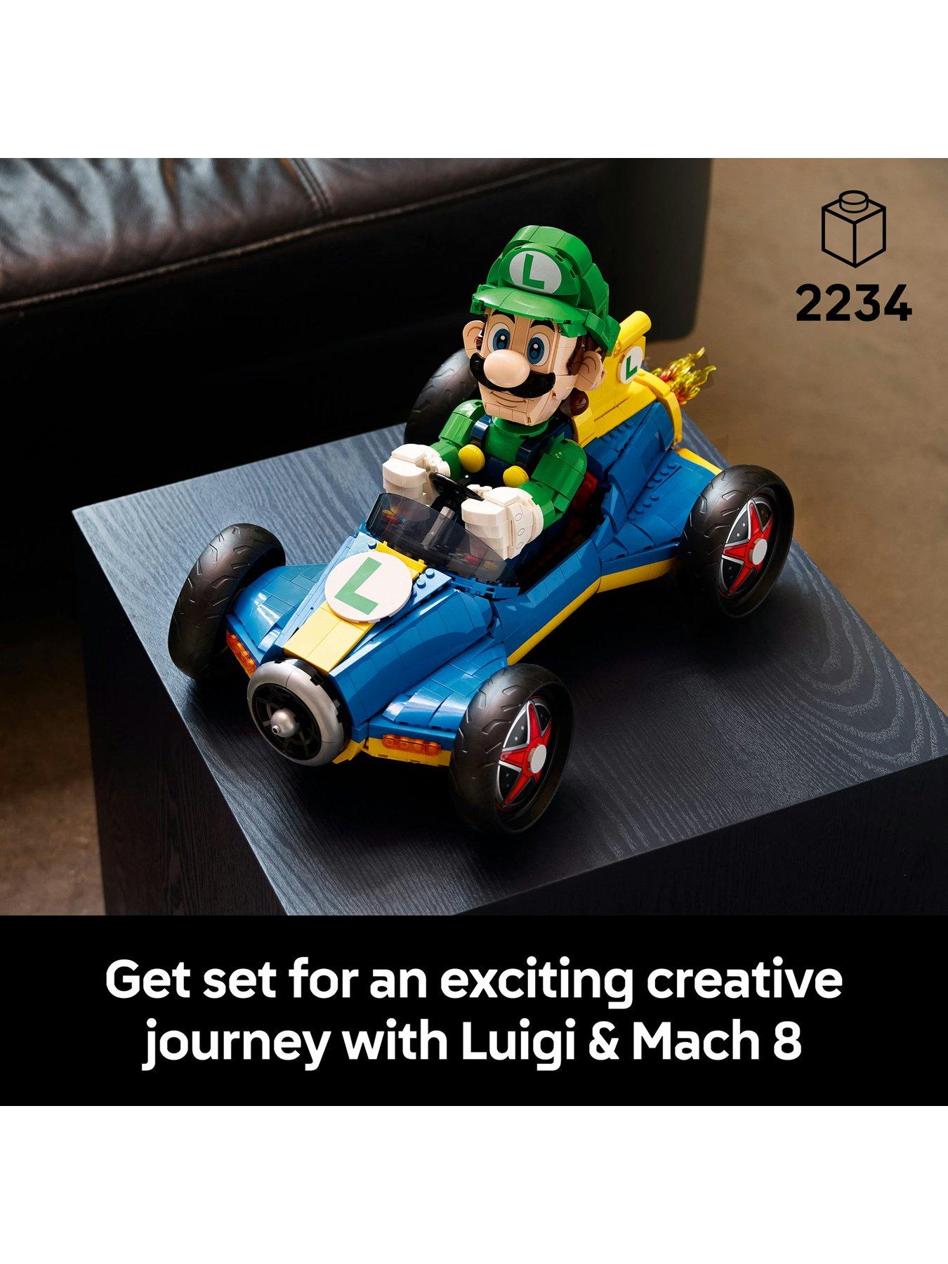 Image 2 of 8 of LEGO Super Mario Mario Kart&trade; &ndash; Luigi &amp; Mach 8 Set 72050