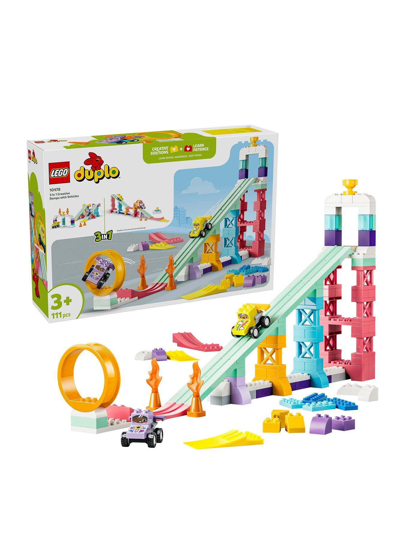 LEGO Duplo Town 3 in 1 Creative Ramps with Vehicles 10478 | Very