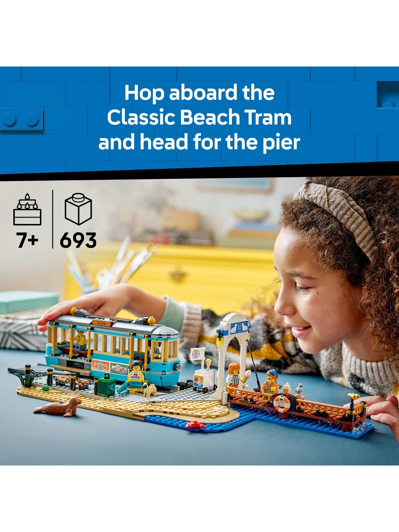 Image 2 of 8 of LEGO Classic Beach Tram - Train Toy Set 60506