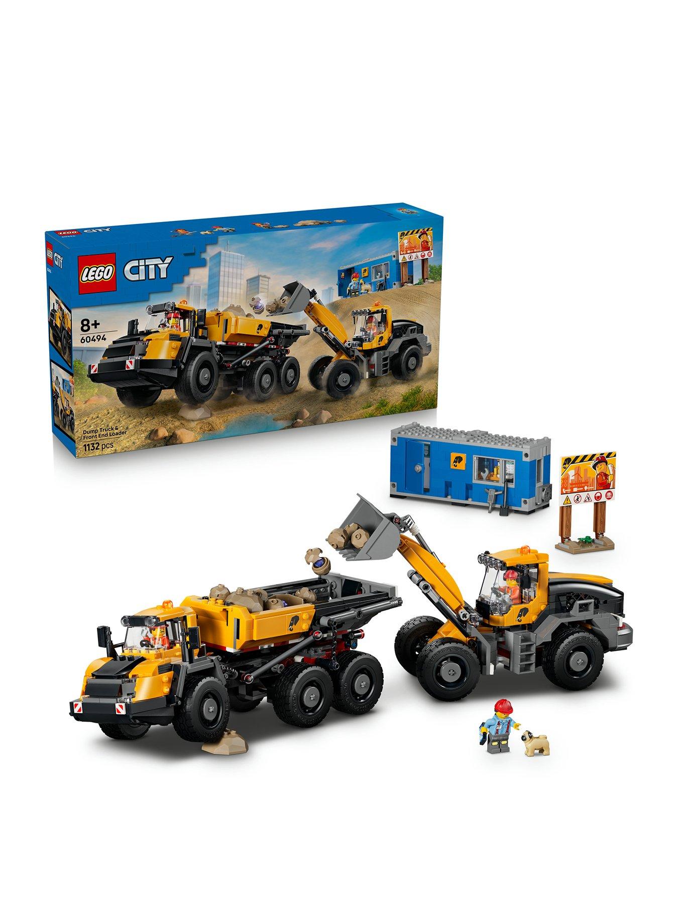 Image 1 of 8 of LEGO City Dump Truck &amp; Front End Loader Toy 60494
