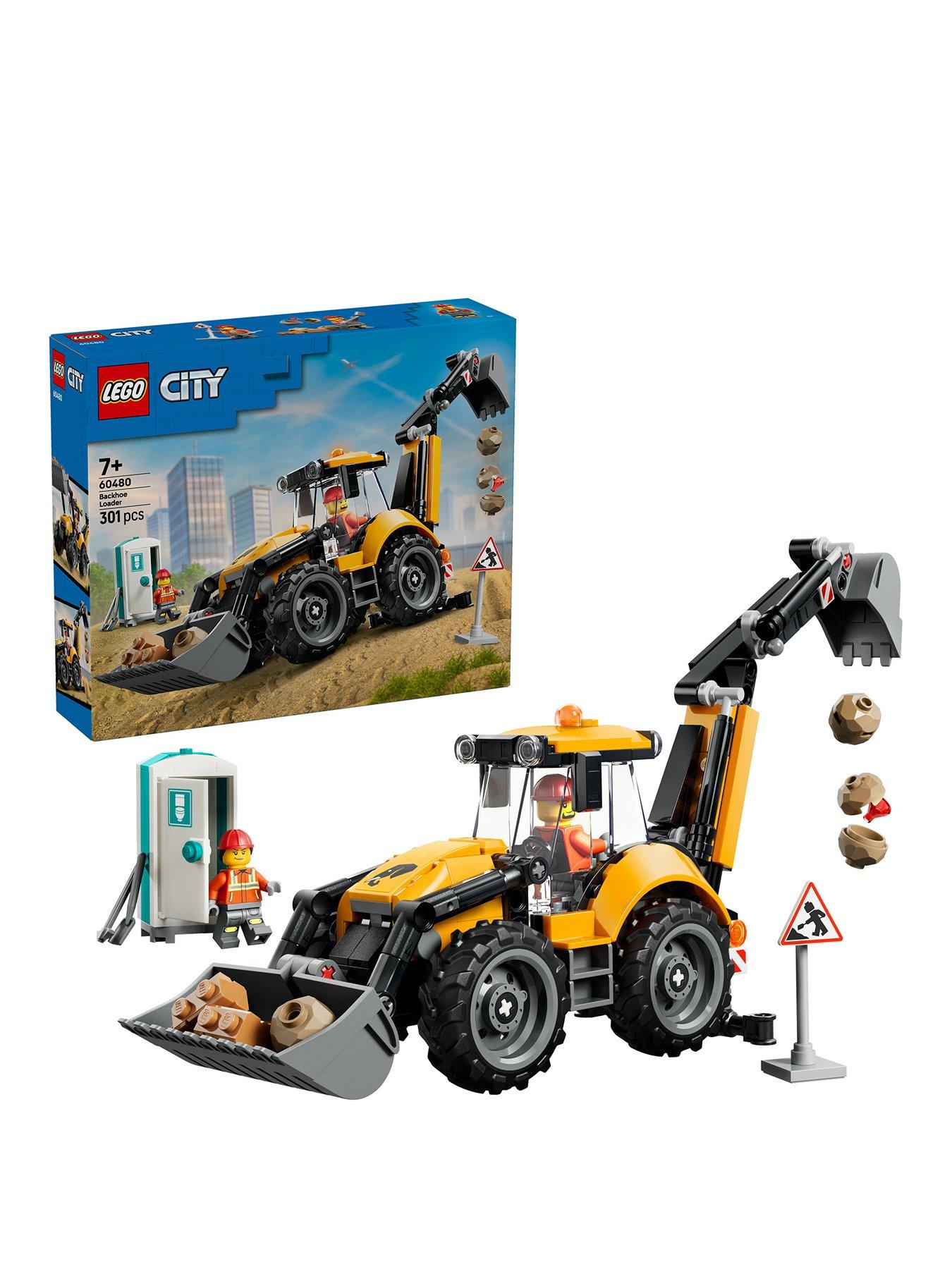 LEGO City Yellow Backhoe Loader 60480