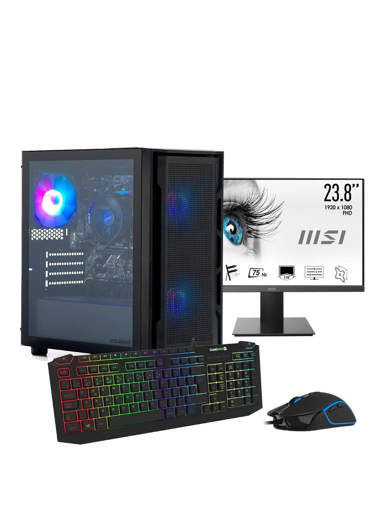 Stormforce Rogue AMD Ryzen 5, 8GB RAM, 500GB SSD, Gaming Desktop Bundle