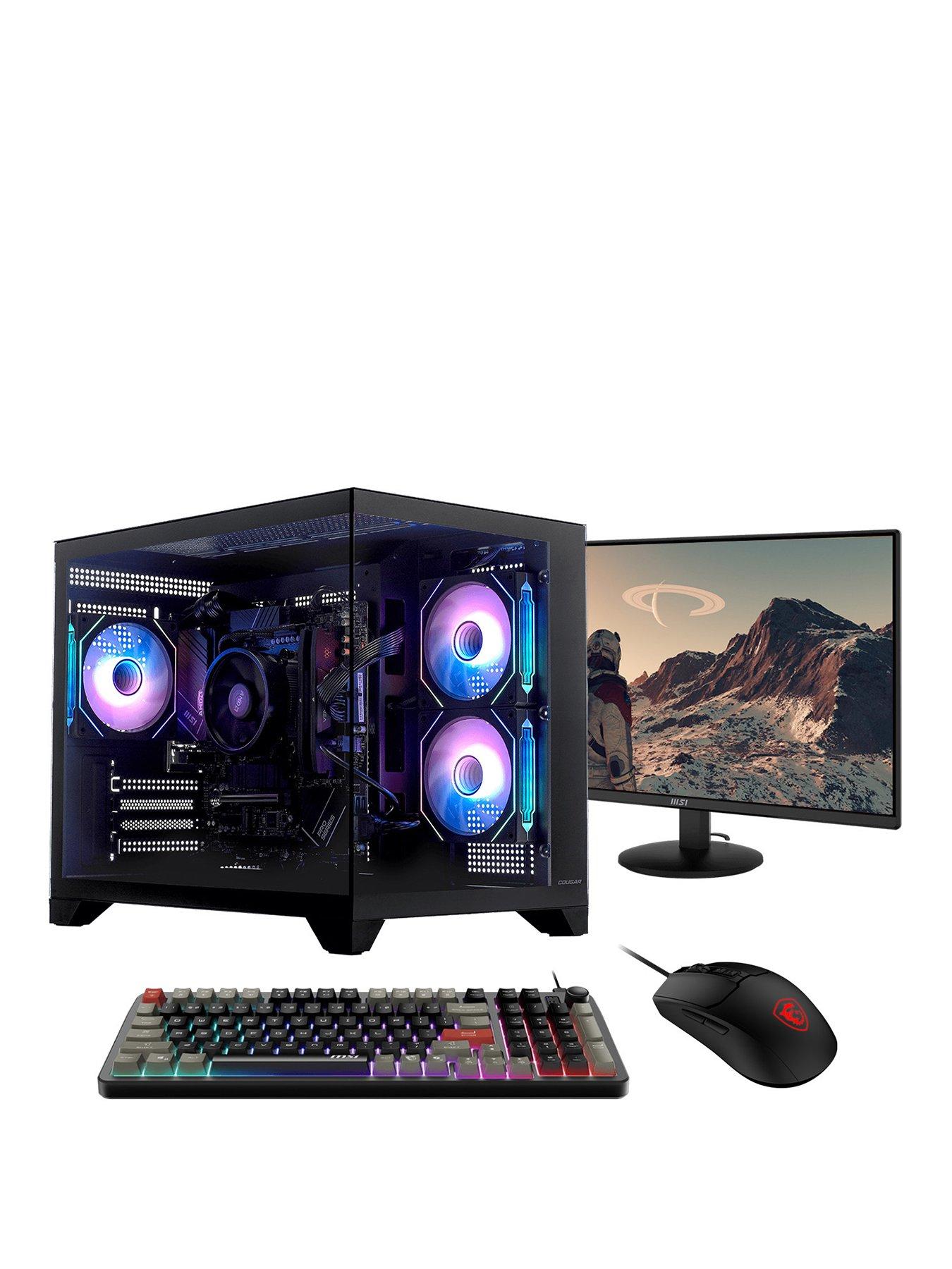 Stormforce Carbon AMD Ryzen 5, 16GB RAM, 1TB SSD, Gaming Desktop Bundle