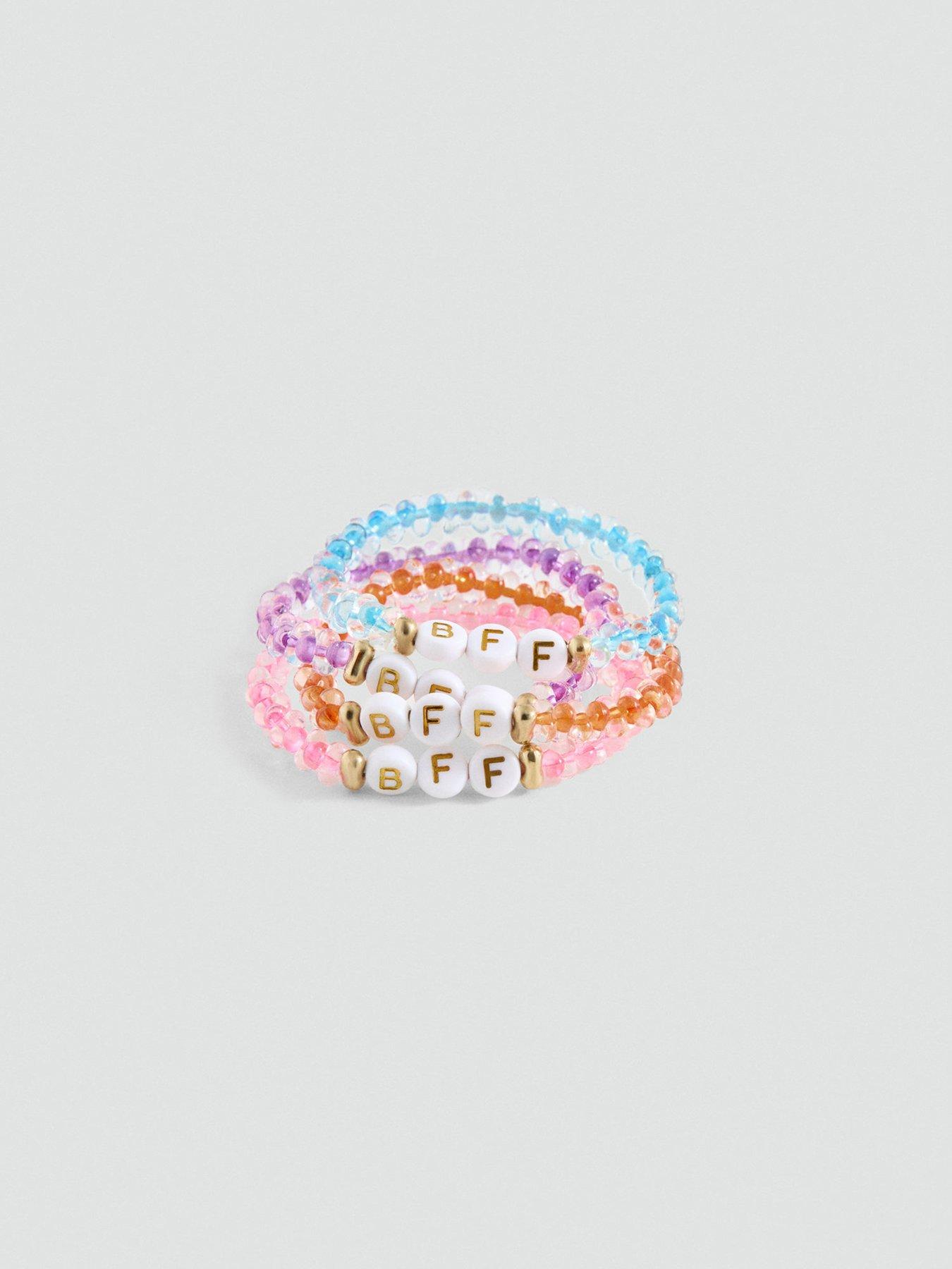 Image 1 of 2 of Mango Girls 4 Pack Bff Bracelets - Pink