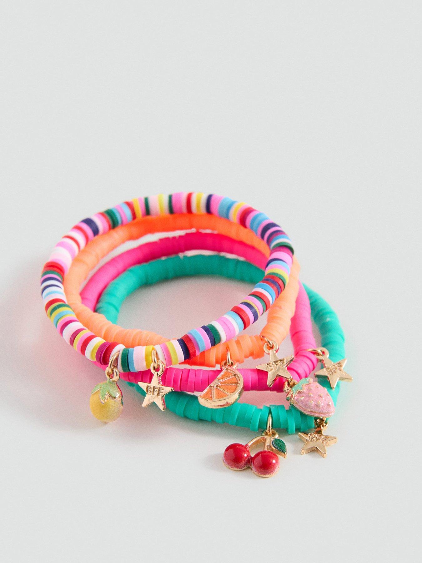 Mango Girls 4 Pack Fruit Beaded Bracelets