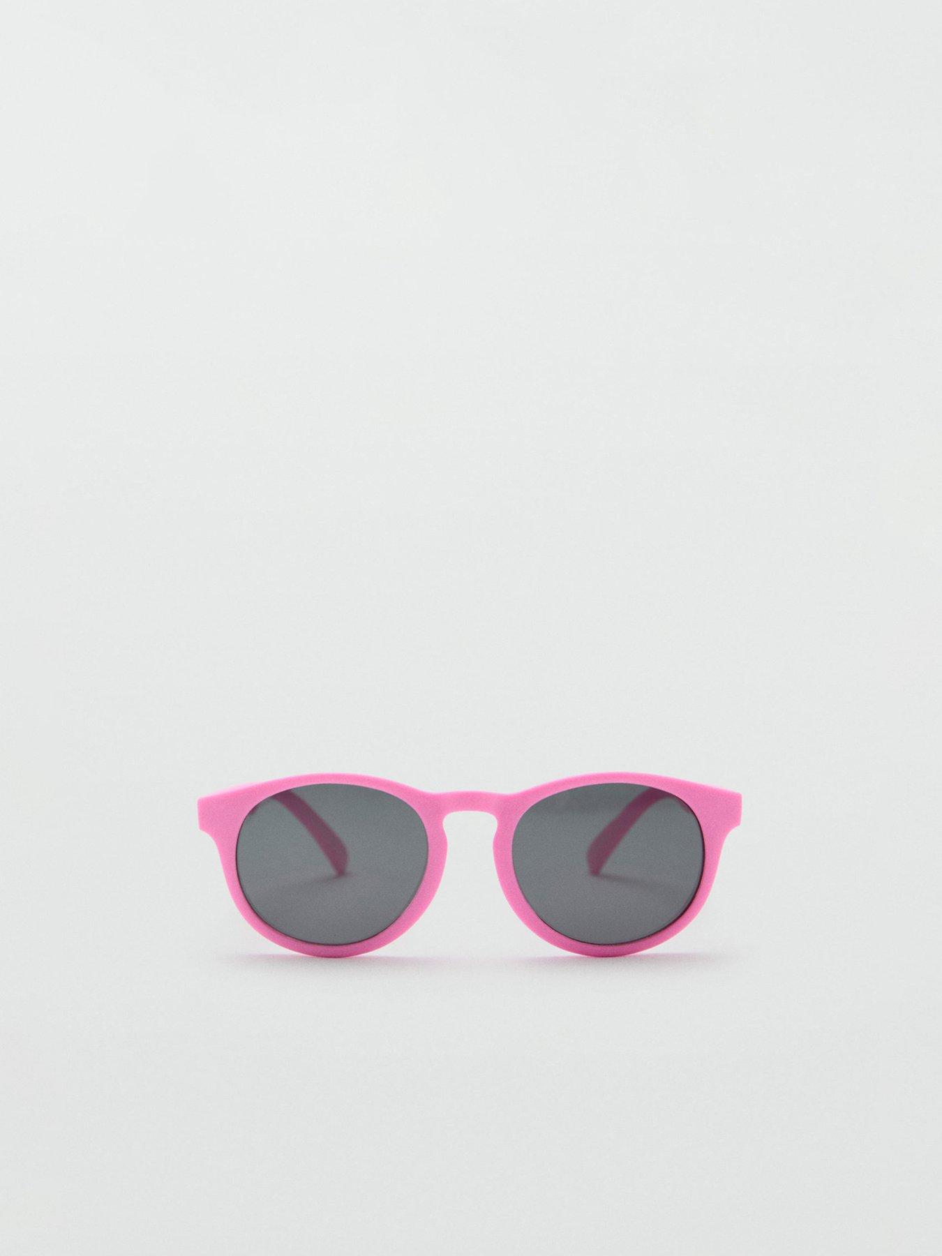 Image 2 of 5 of Mango Girls Sunglasses With Strap - Pink