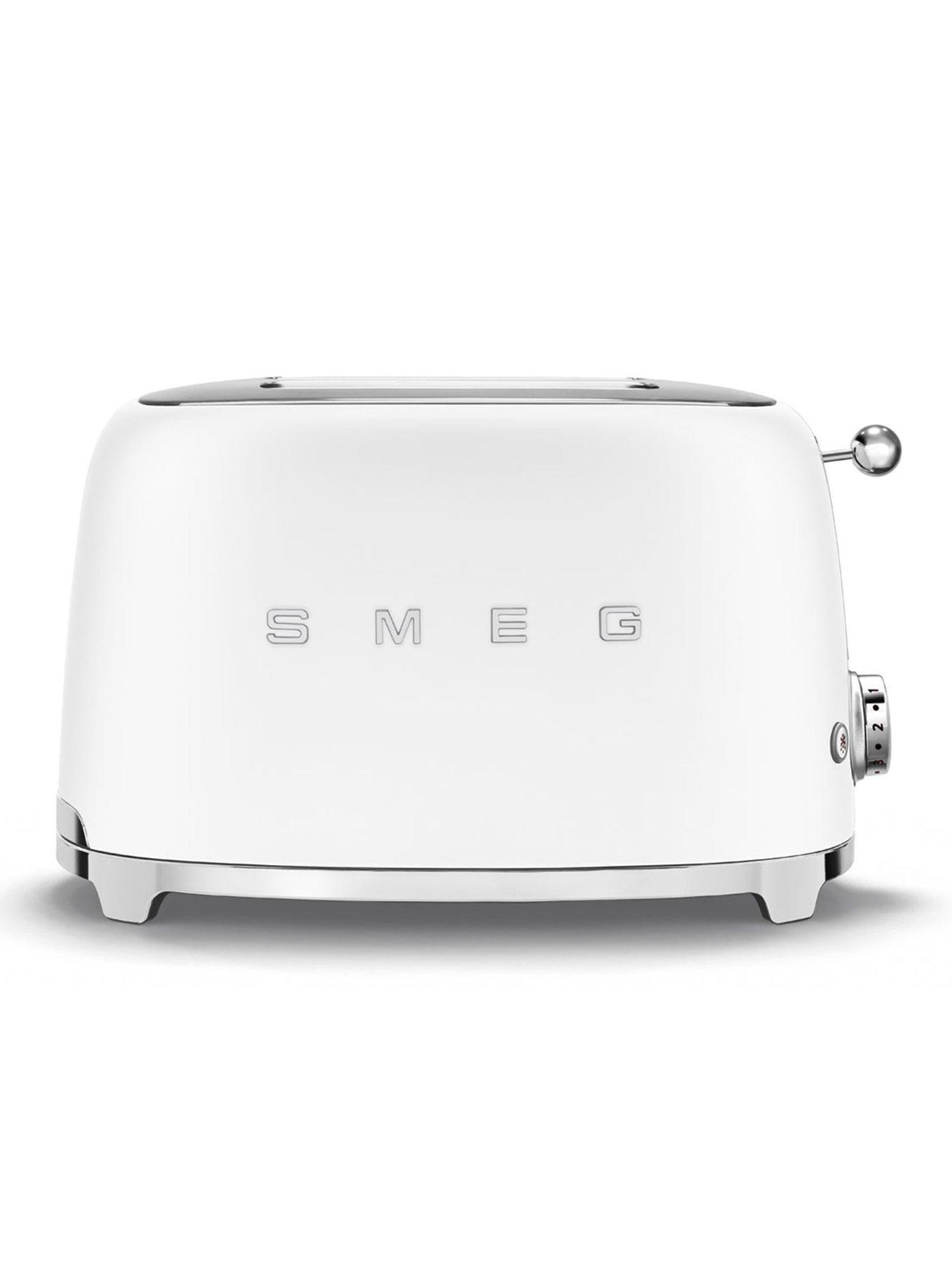 Image 3 of 6 of Smeg 50's Style Retro 1.7L Kettle & Multi-Functional 2-Slice Toaster, White