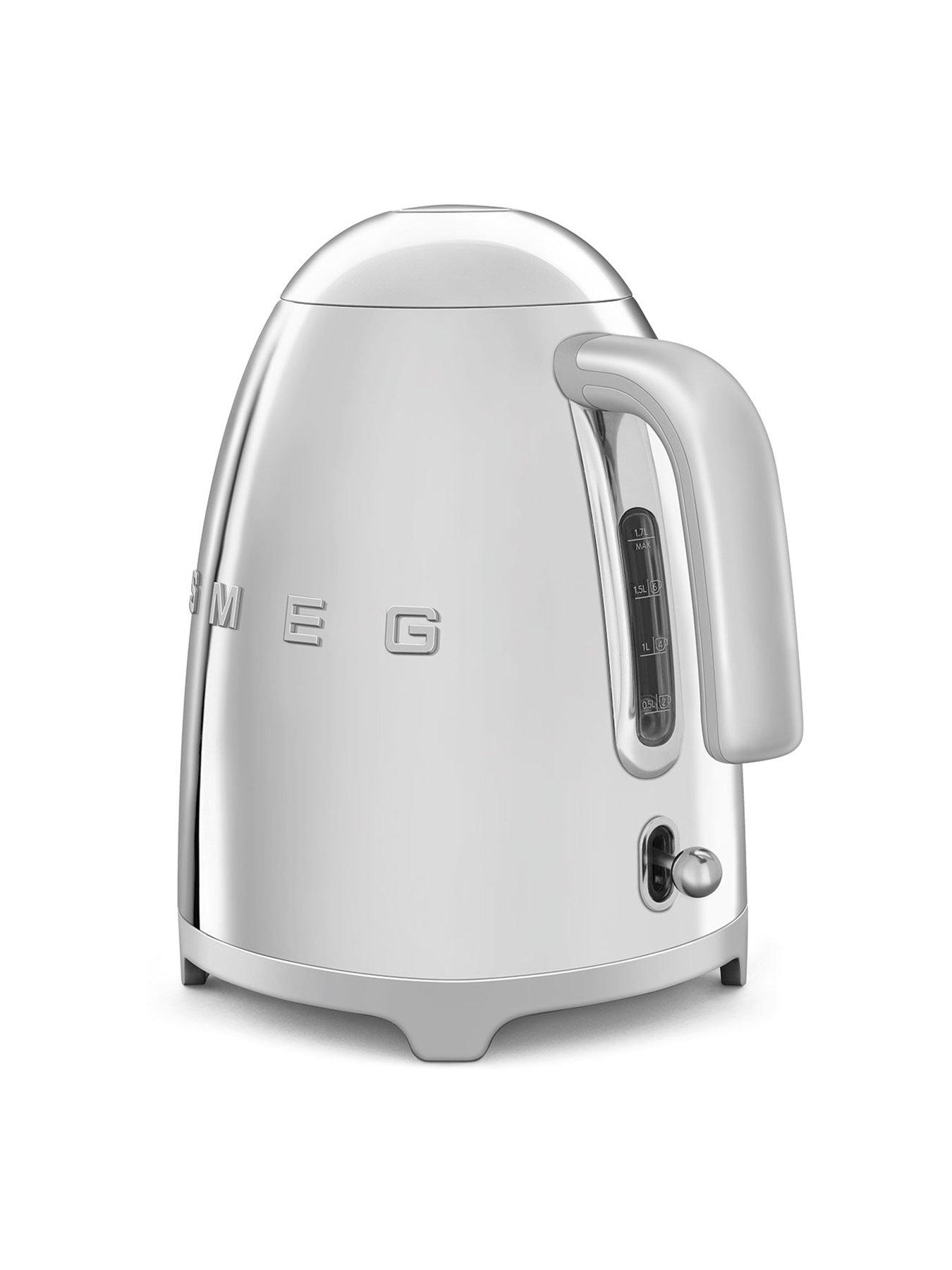 Image 4 of 6 of Smeg 50's Style Retro 1.7L Kettle &amp; Multi-Functional 4-Slice Toaster -&nbsp;Stainless Steel