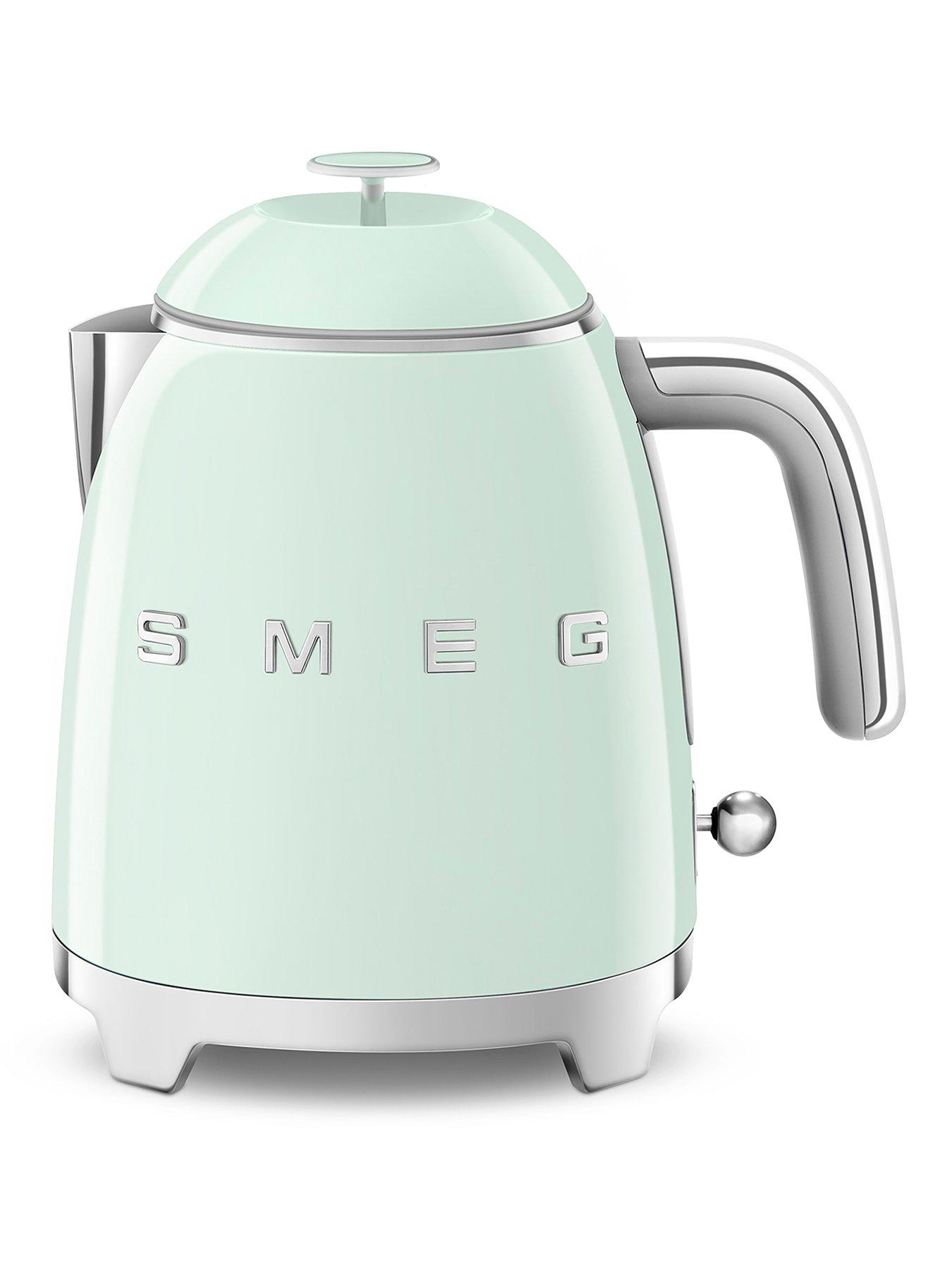Image 1 of 6 of Smeg Retro Kettle, Anti-Slip, 0.8L, Auto Shut Off -&nbsp;Pastel Green