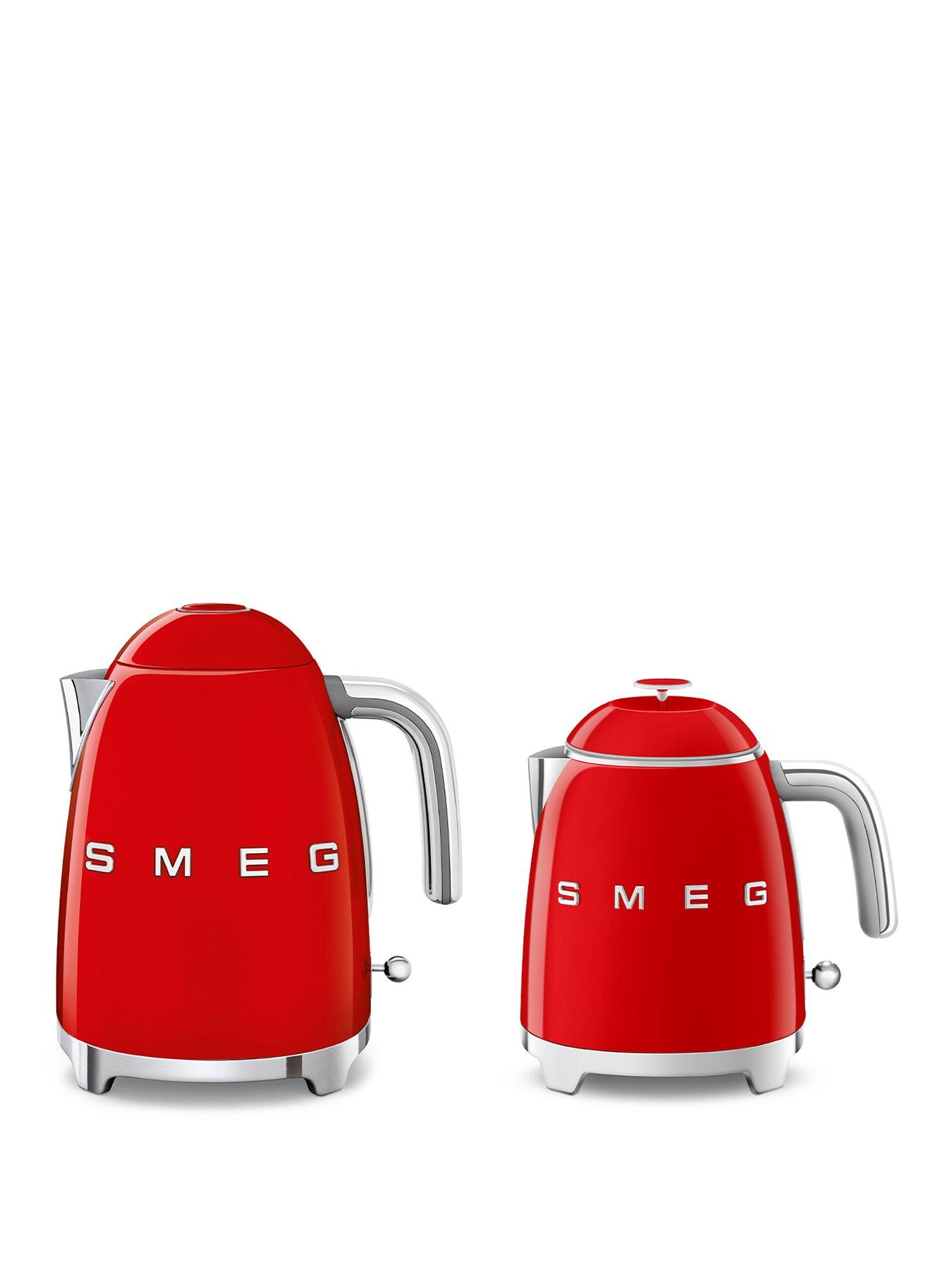 Image 1 of 6 of Smeg Retro Kettle, Anti-Slip, 0.8L, Auto Shut Off, Red