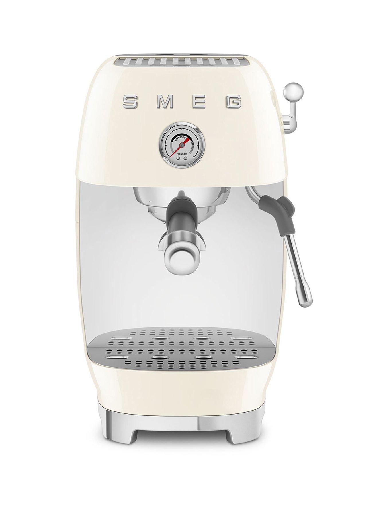Smeg Espresso Coffee Machine with Cold Brew Function, Cream