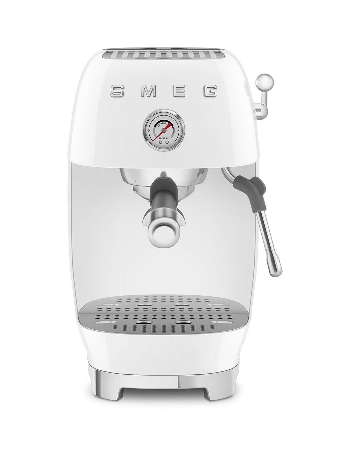 Smeg Espresso Coffee Machine with Cold Brew Function, White