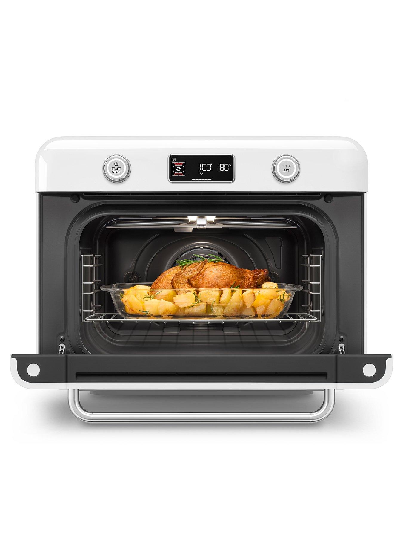 Image 2 of 6 of Smeg 10-in-1 Multifunction Countertop Oven with Steam & Air Fry,  White