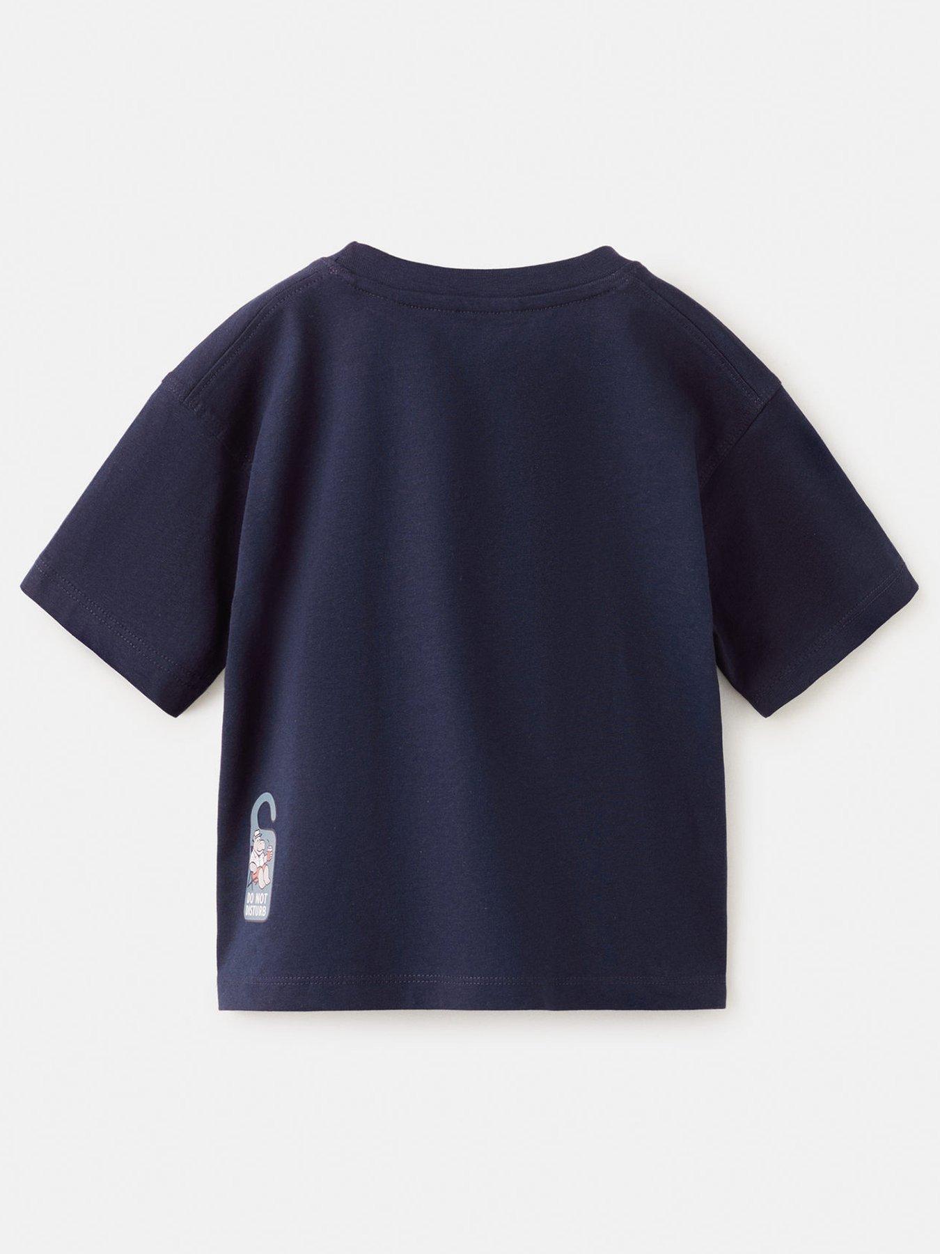 Image 2 of 4 of Mango Younger Boys Resort Days Short Sleeve T-shirt - Navy