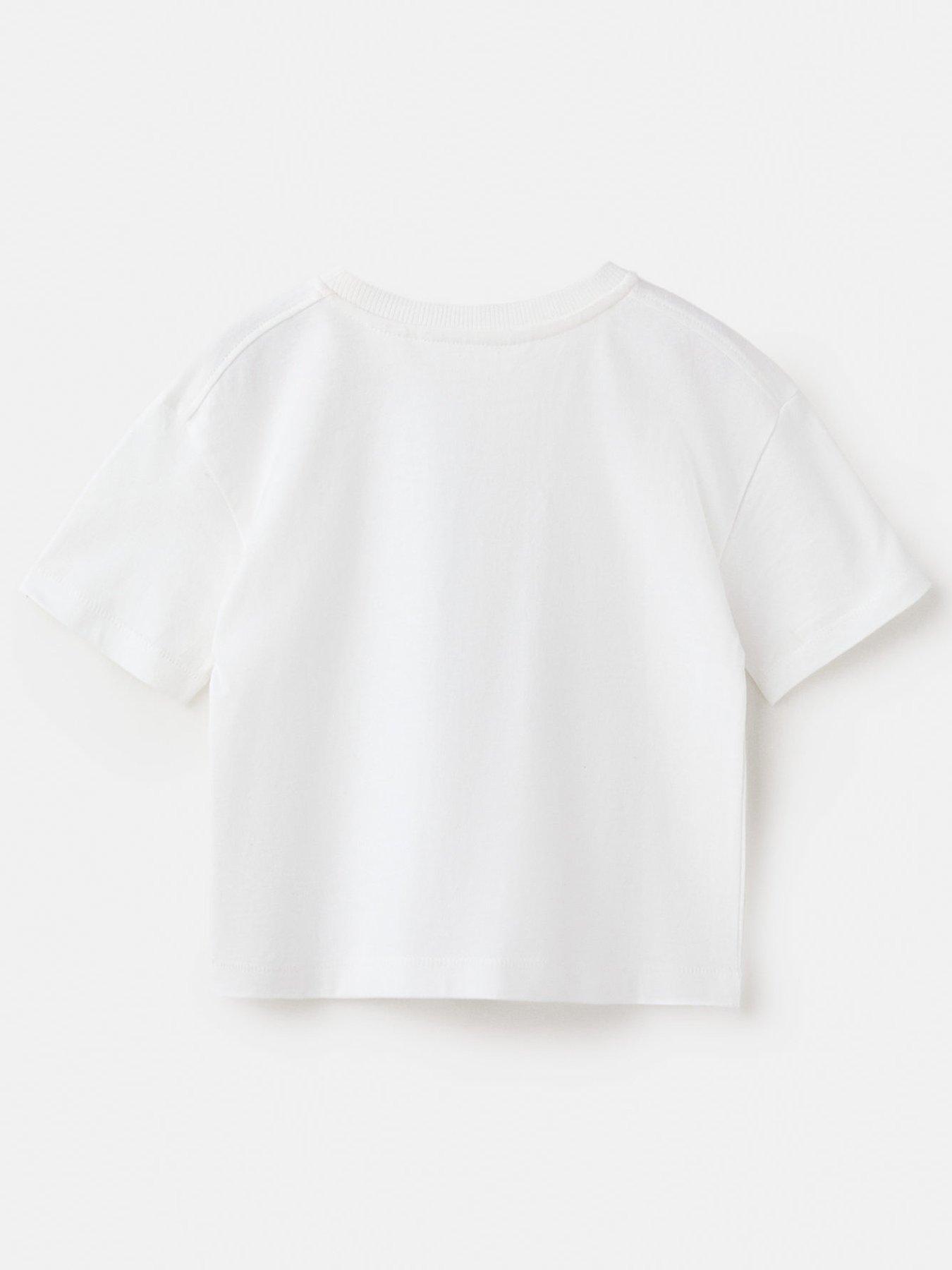 Image 2 of 3 of Mango Younger Boys Beach Club Short Sleeve T-shirt - White