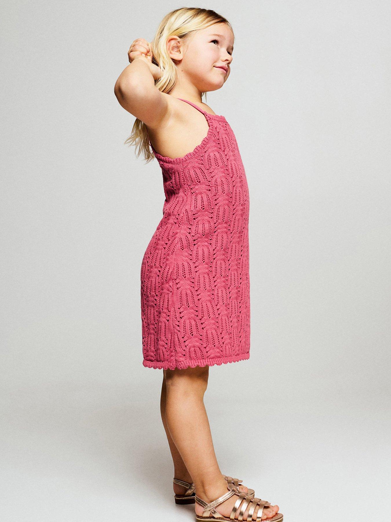 mango red crochet dress Crochet long dress - Women
