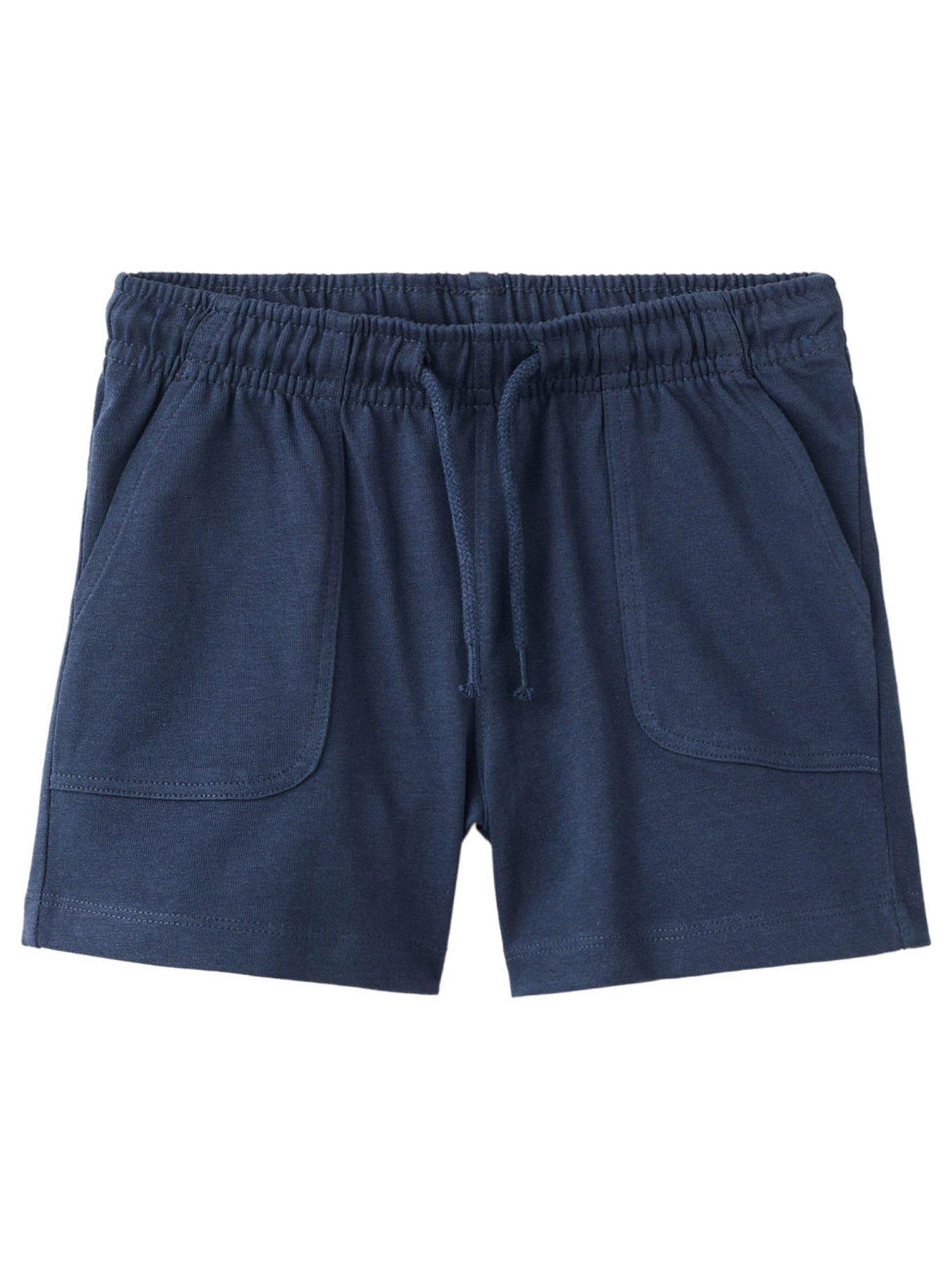 Mango Younger Boys Jersey Shorts, Navy, Size 18-24 Months