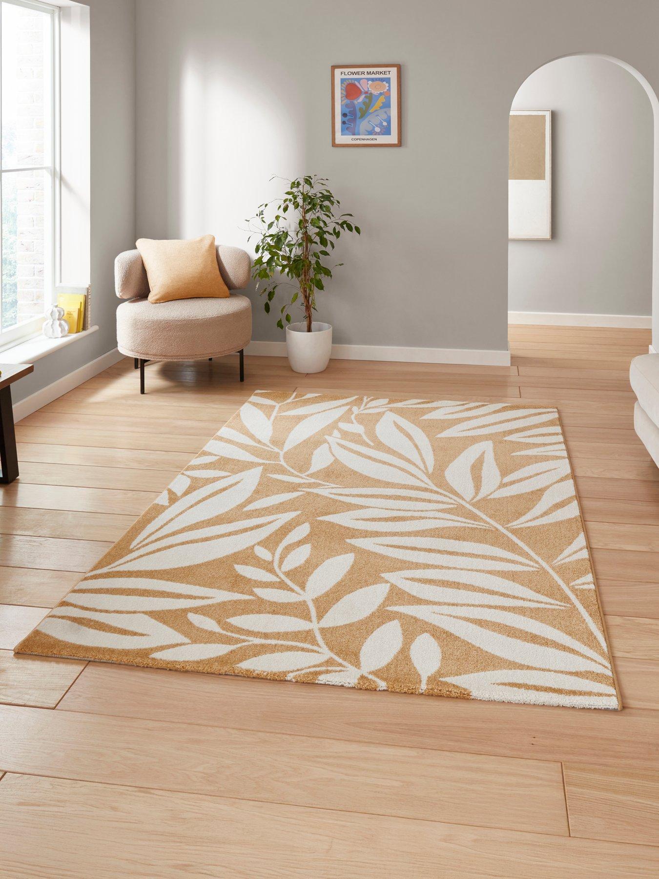 Image 1 of 6 of Catherine Lansfield Cl - Sorrel Leaves Ochre - 080 X 150